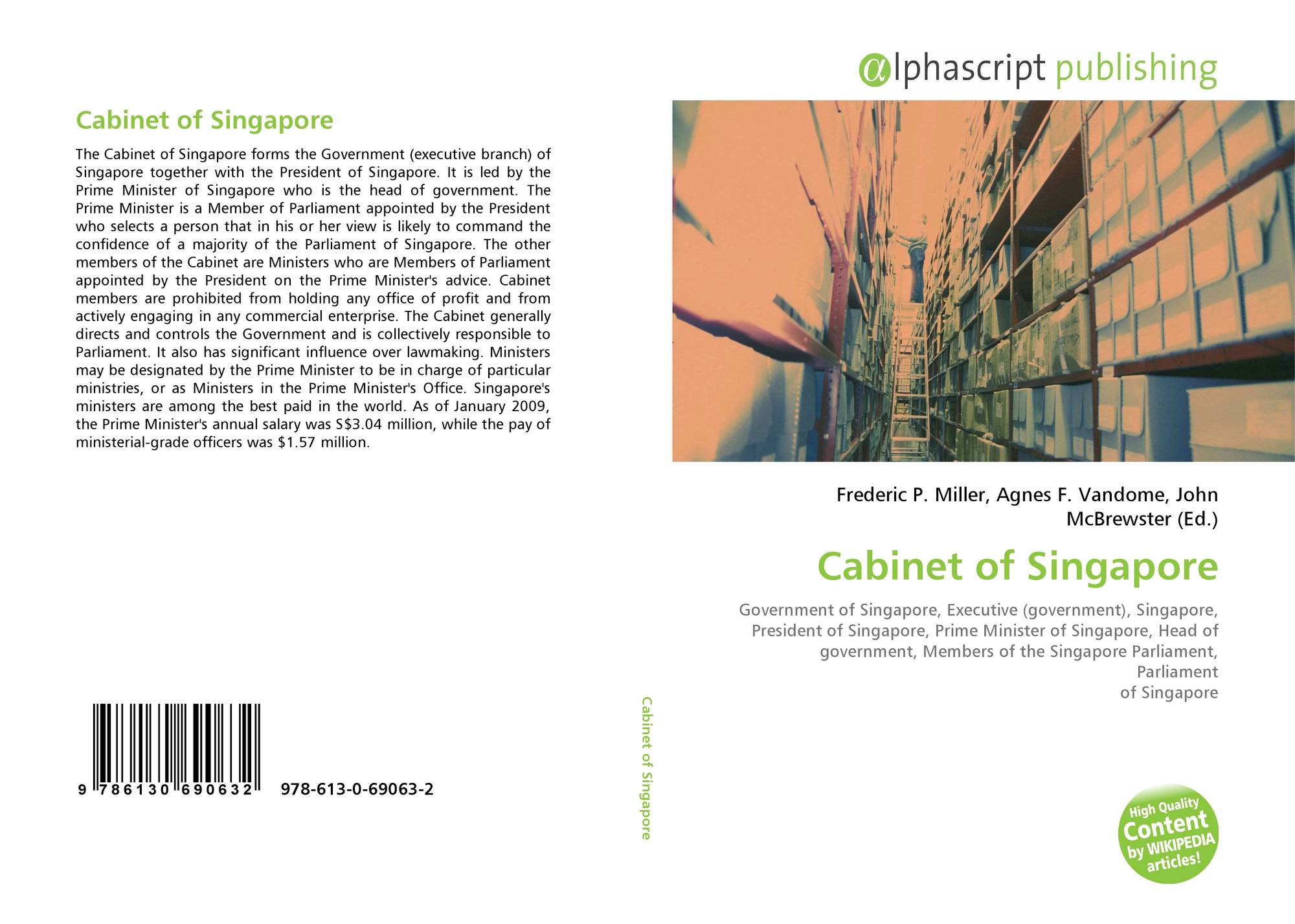 Cabinet Of Singapore 978 613 0 69063 2 6130690630 9786130690632