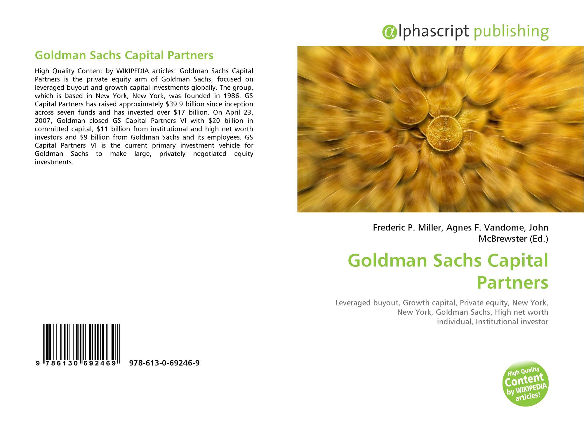 Goldman Sachs Capital Partners 978 613 0 9