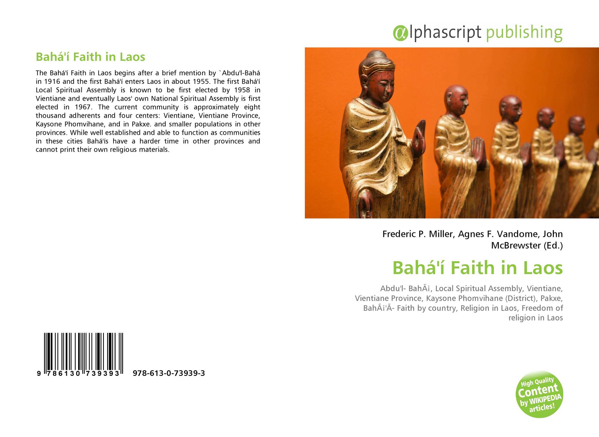 Baha I Faith In Laos 978 613 0 3