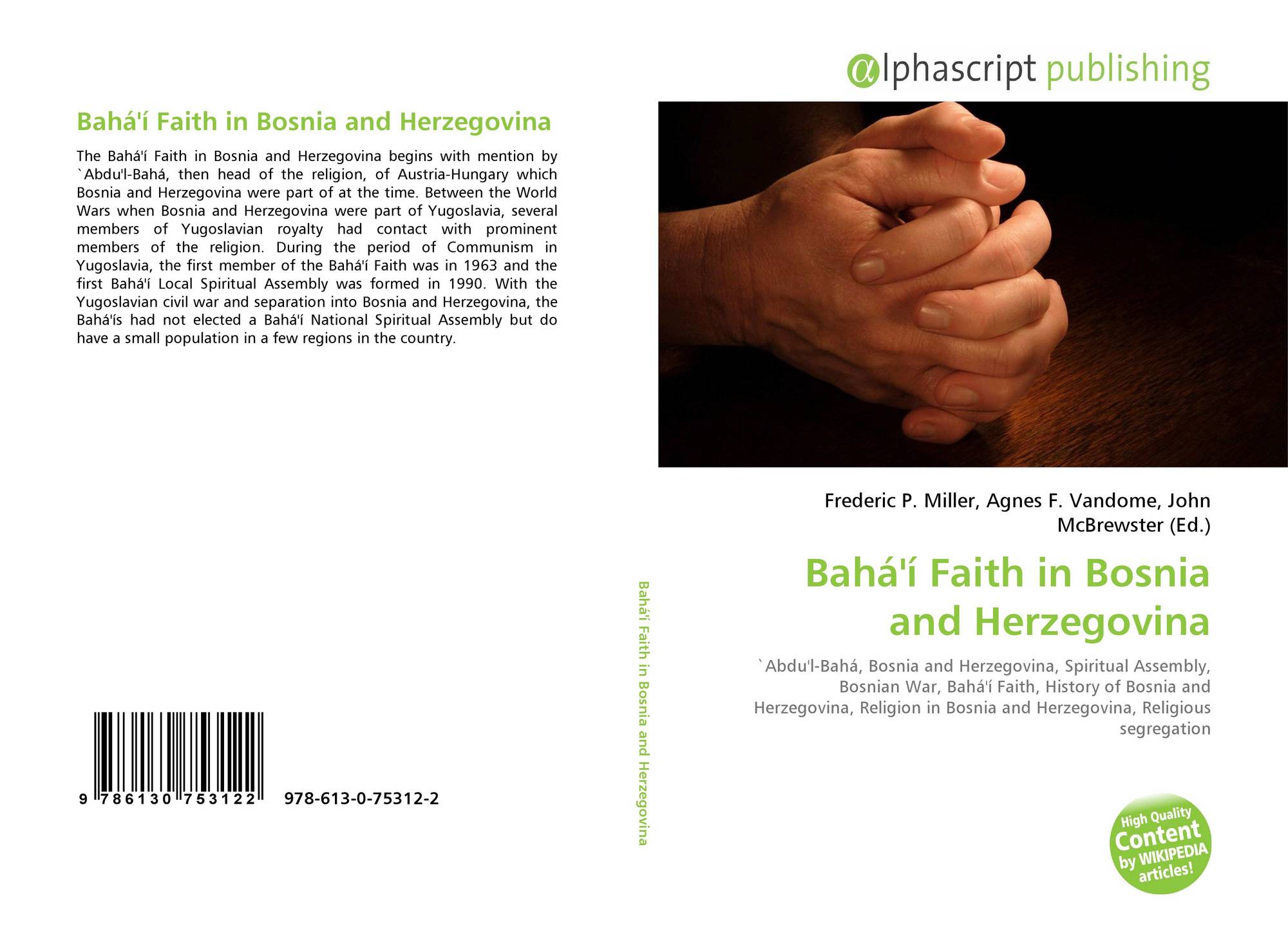 Baha I Faith In Bosnia And Herzegovina 978 613 0 2