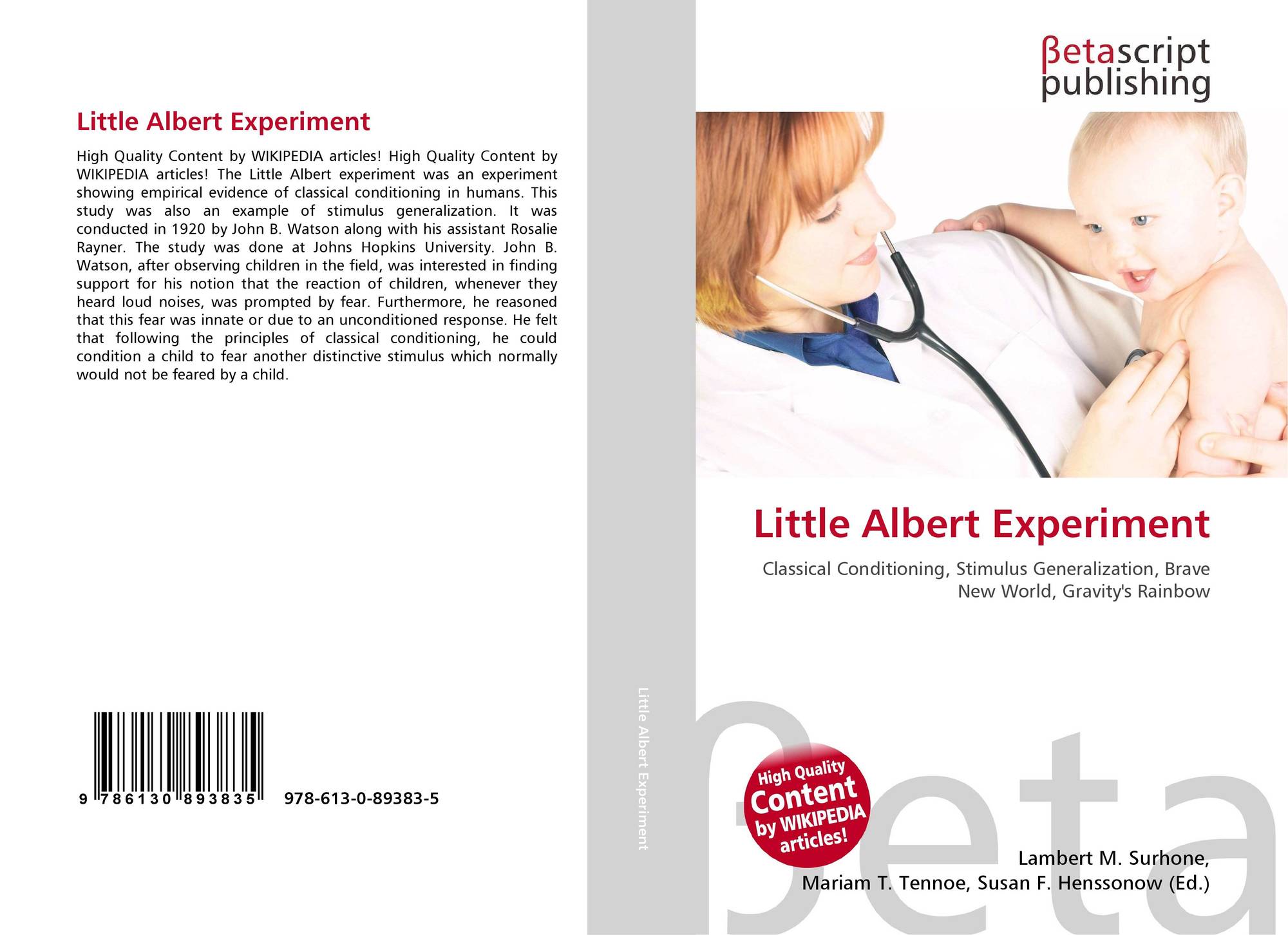 little albert experiment book