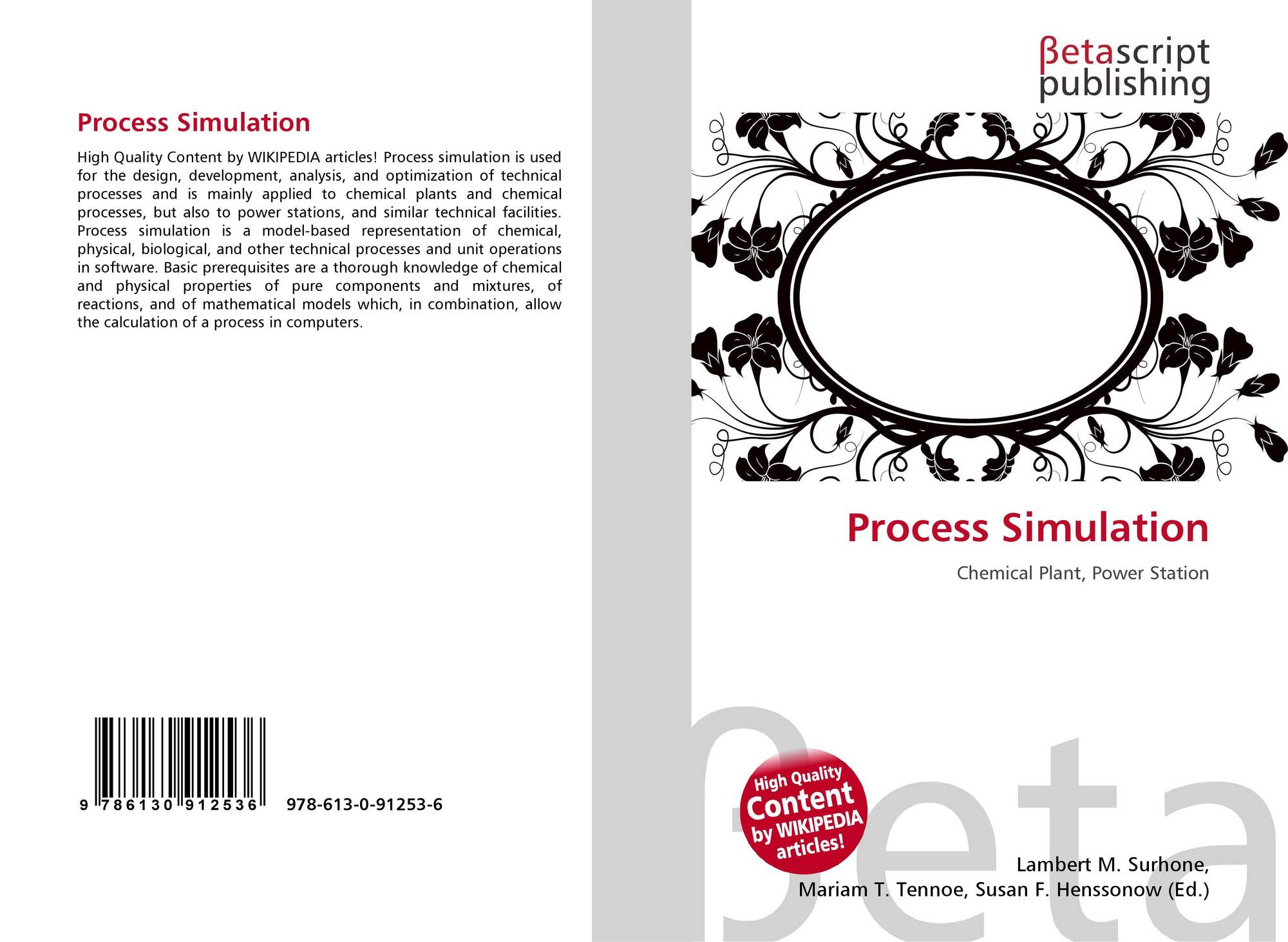 Process Simulation, 9786130912536, 6130912536 ,9786130912536