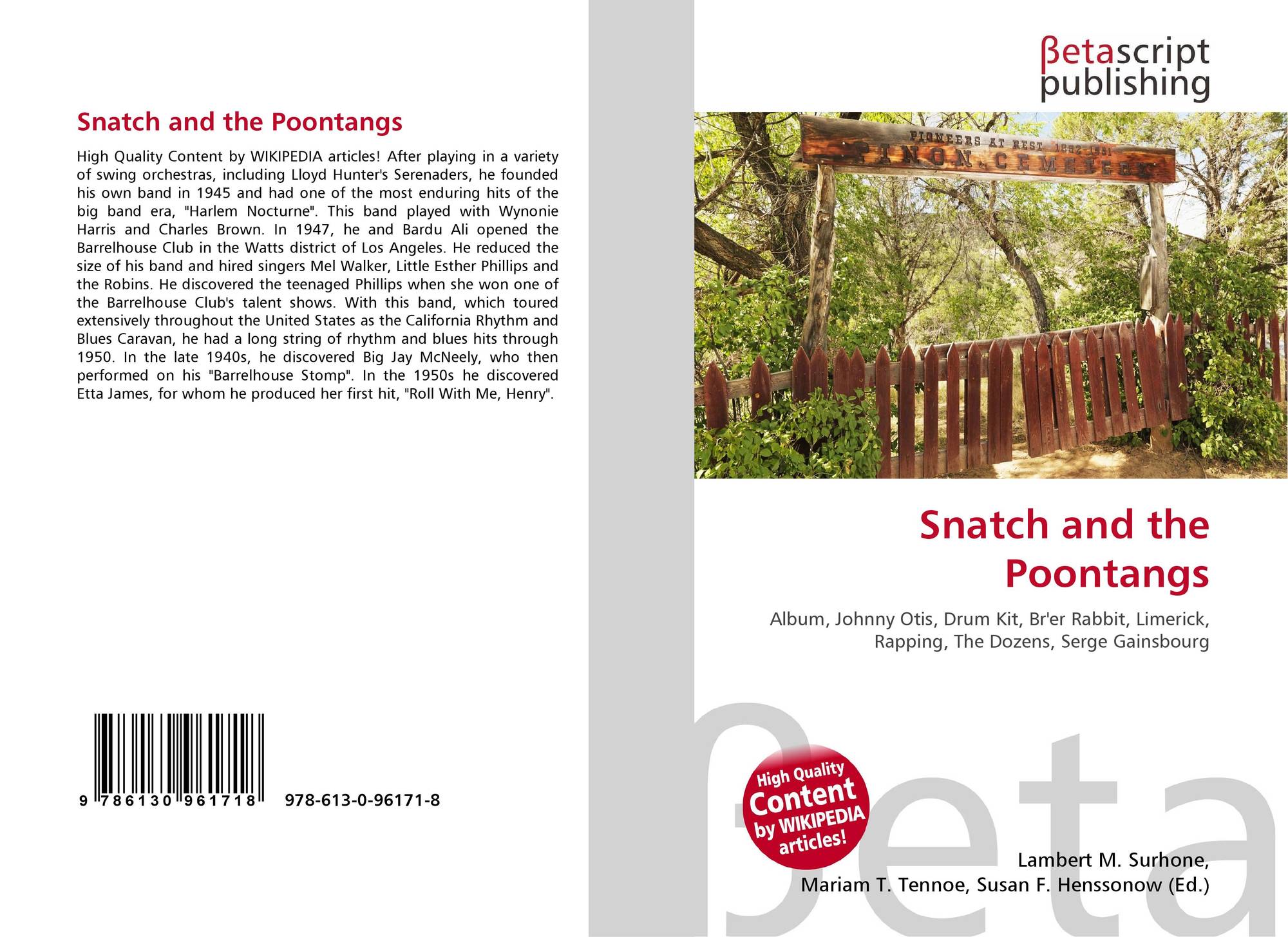 Snatch And The Poontangs 978 613 0 96171 8 6130961715 9786130961718 Lyrics for top songs by snatch and the poontangs. morebooks