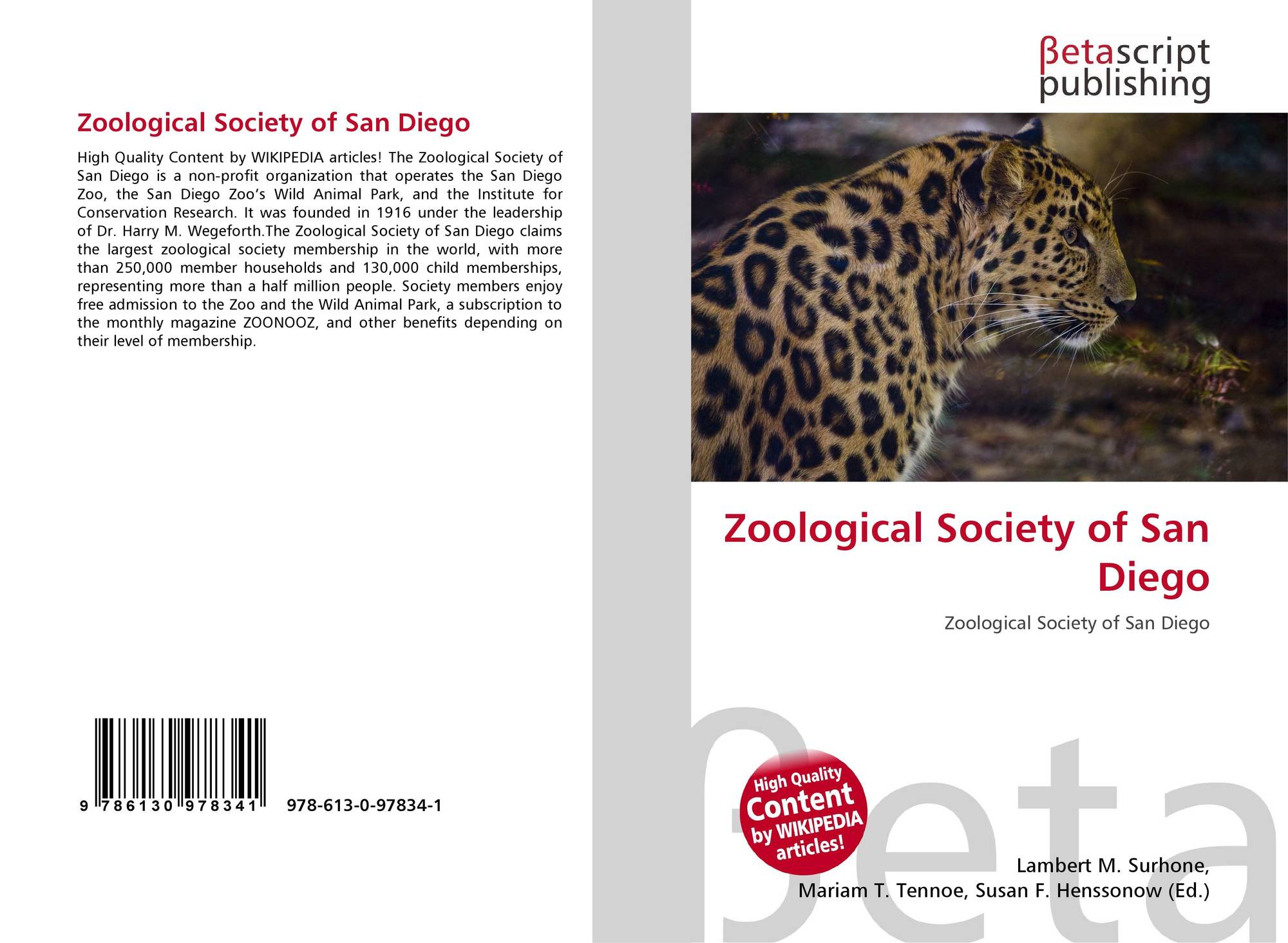 zoological society of san diego