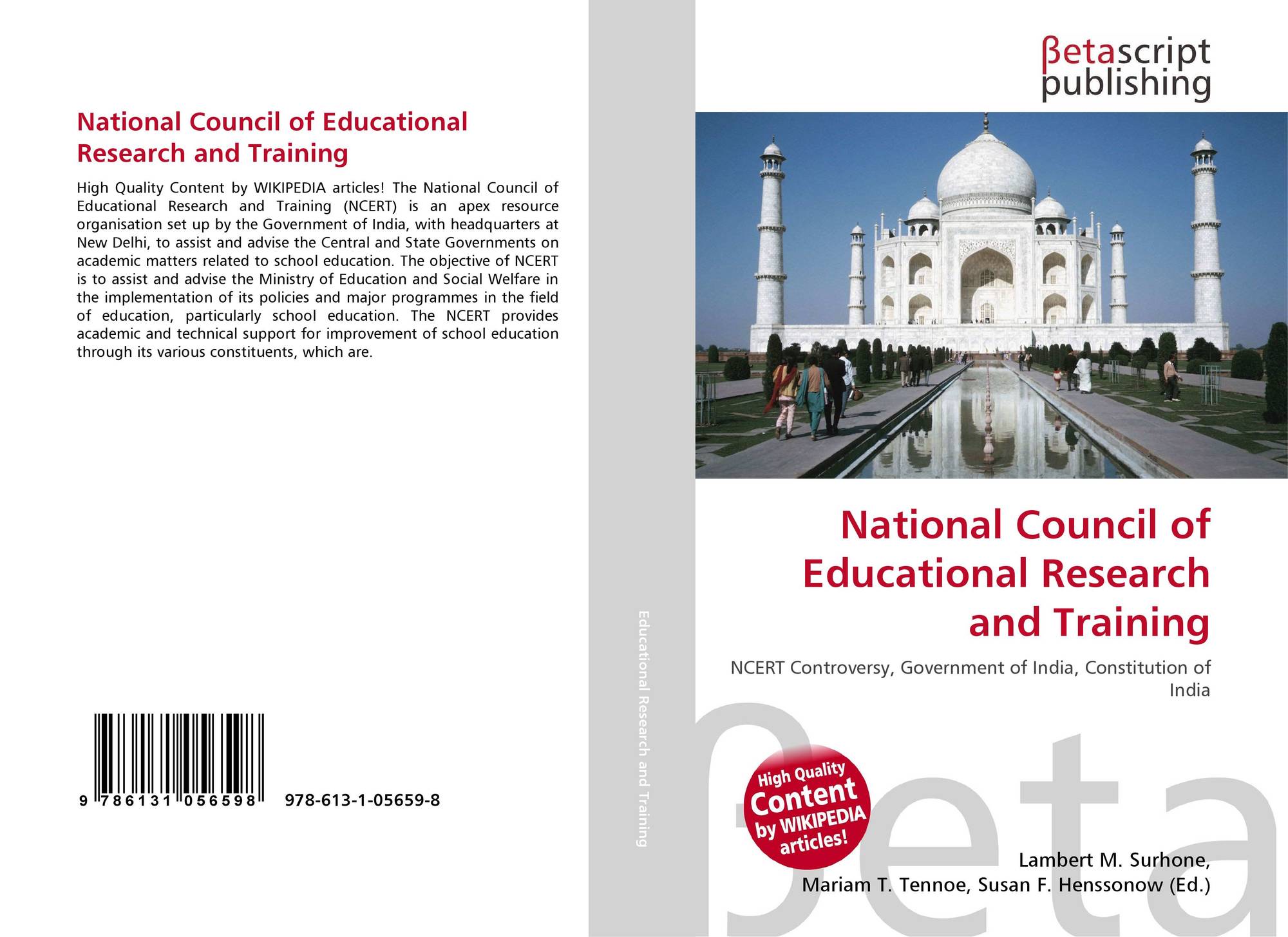 National Council Of Educational Research And Training, 978-613-1-05659 ...