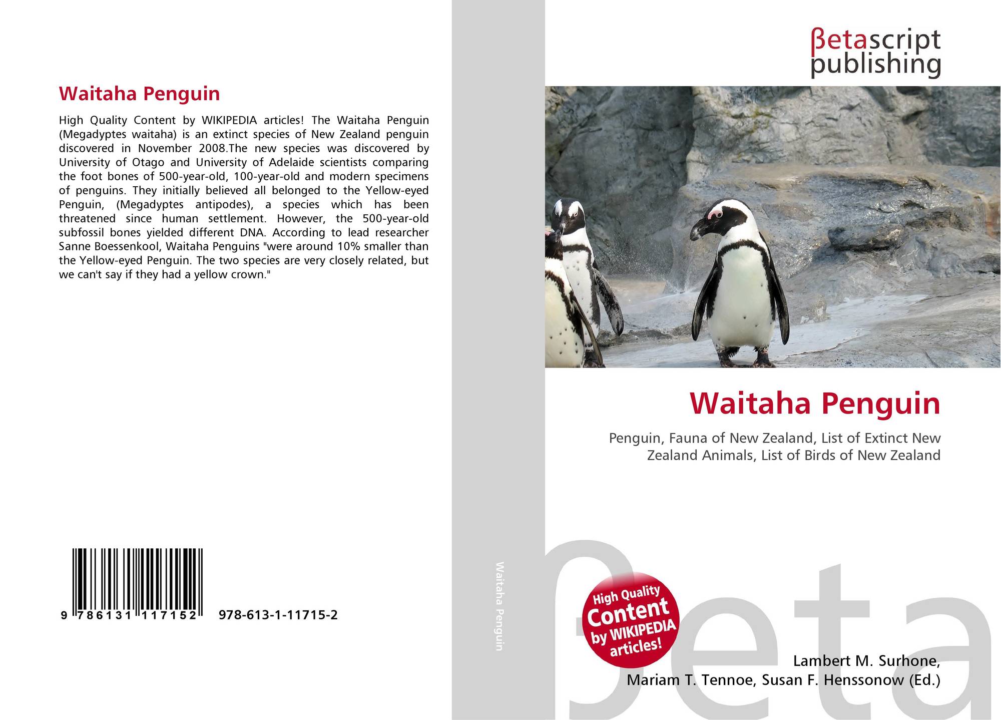 Waitaha Penguin, 978-613-1-11715-2, 6131117152 ,9786131117152