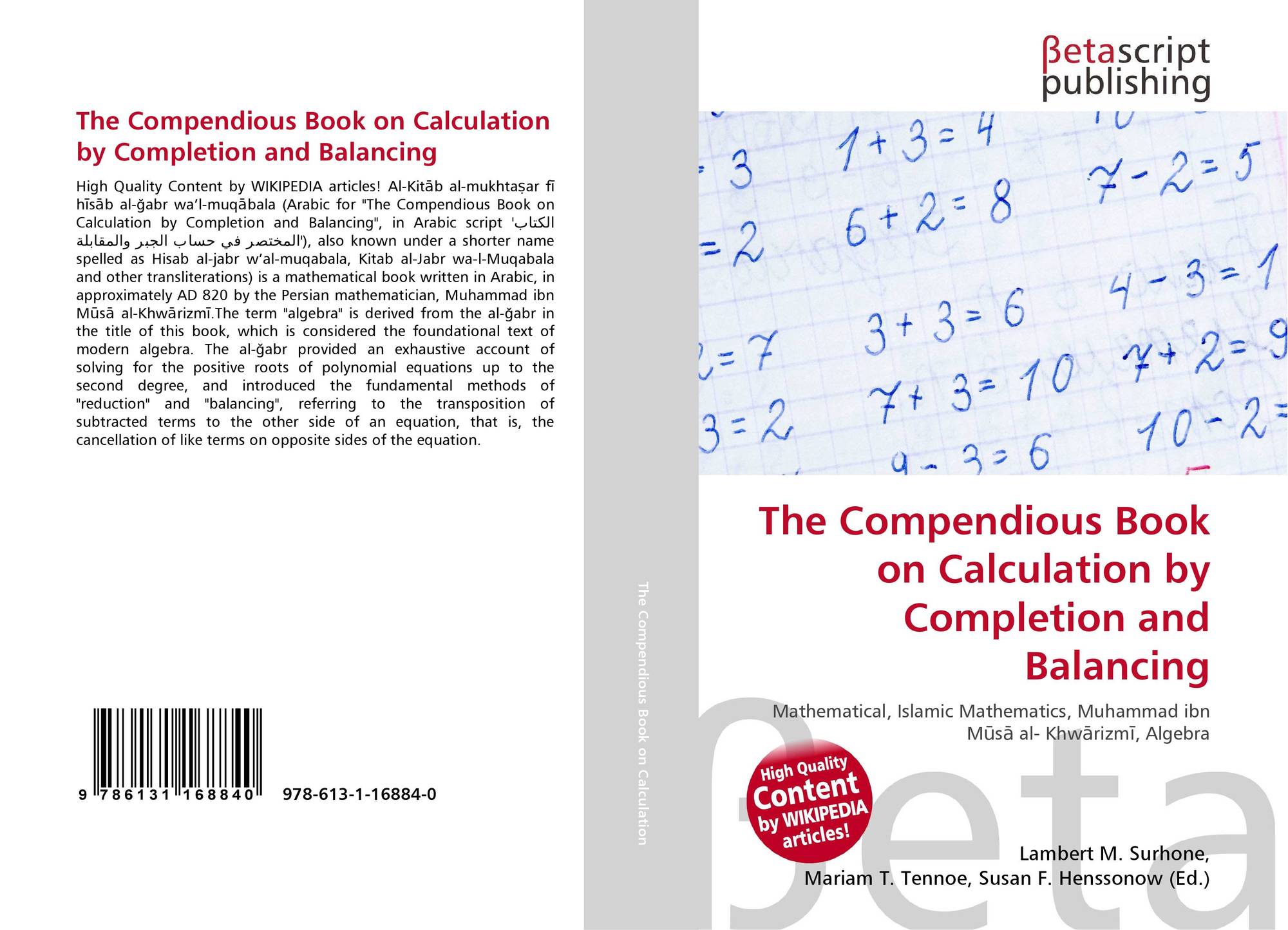 The Compendious Book on Calculation by Completion and Balancing httpsimagesourassetscomfullcover2000x9786