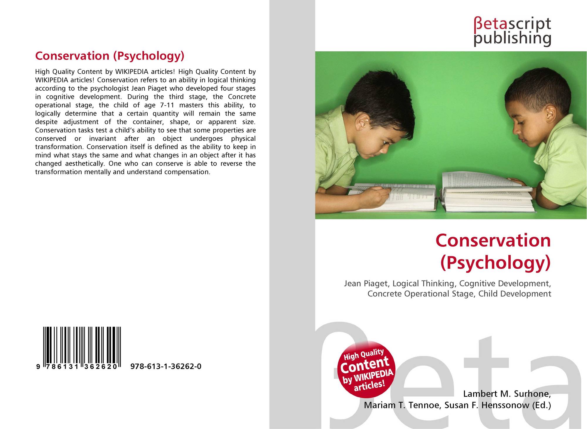 jean piaget conservation