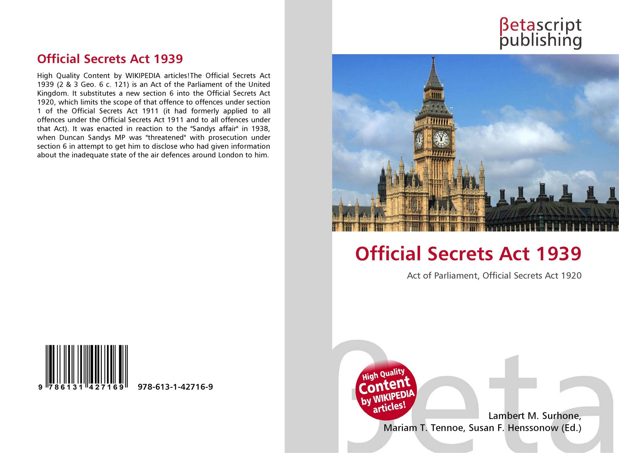 Search results for "official secrets act"