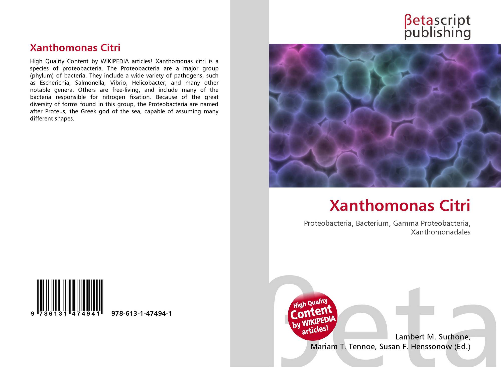 Xanthomonas Citri, 978-613-1-47494-1, 613147494X ,9786131474941