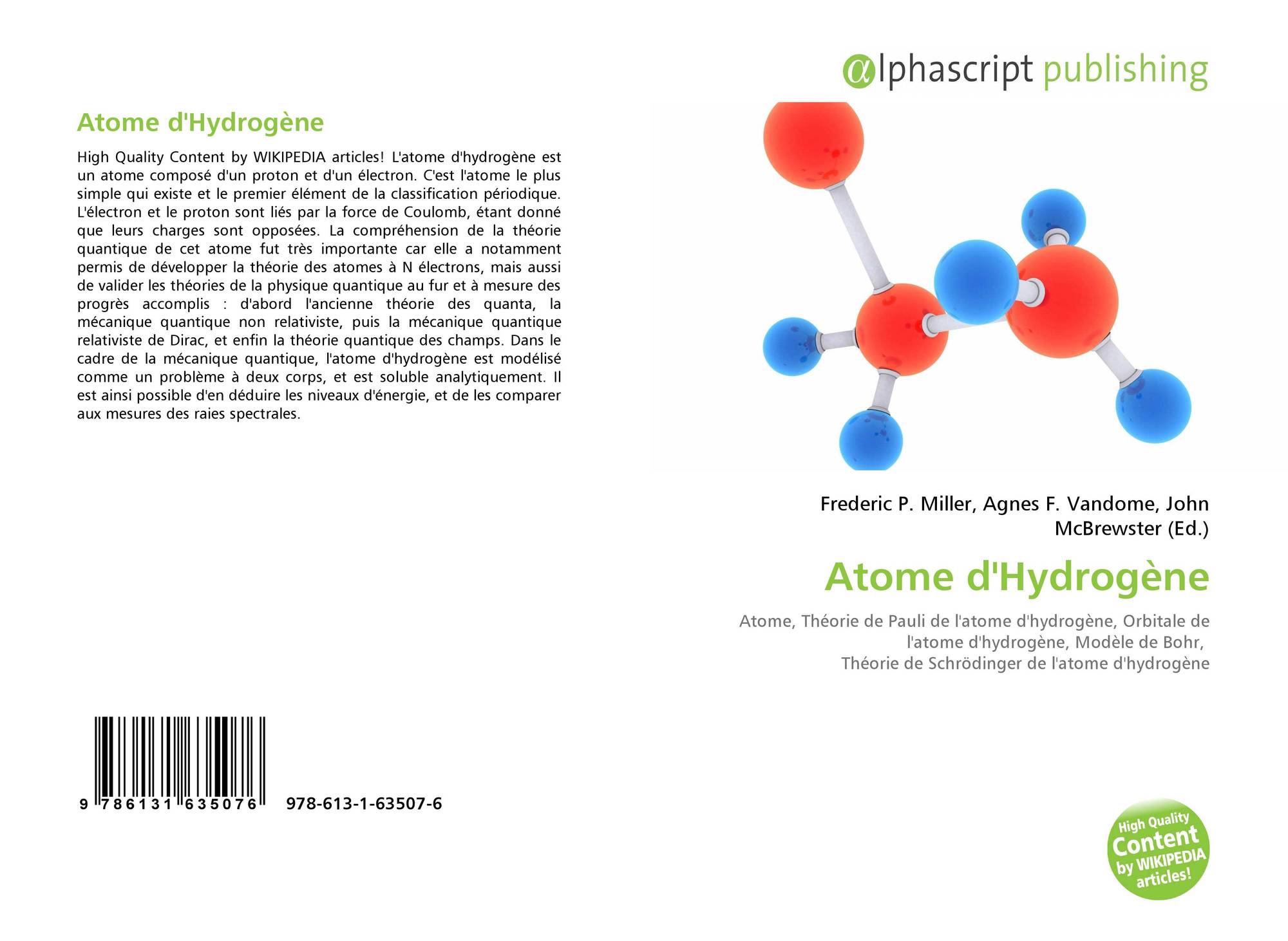 Atome D Hydrogene 978 613 1 6