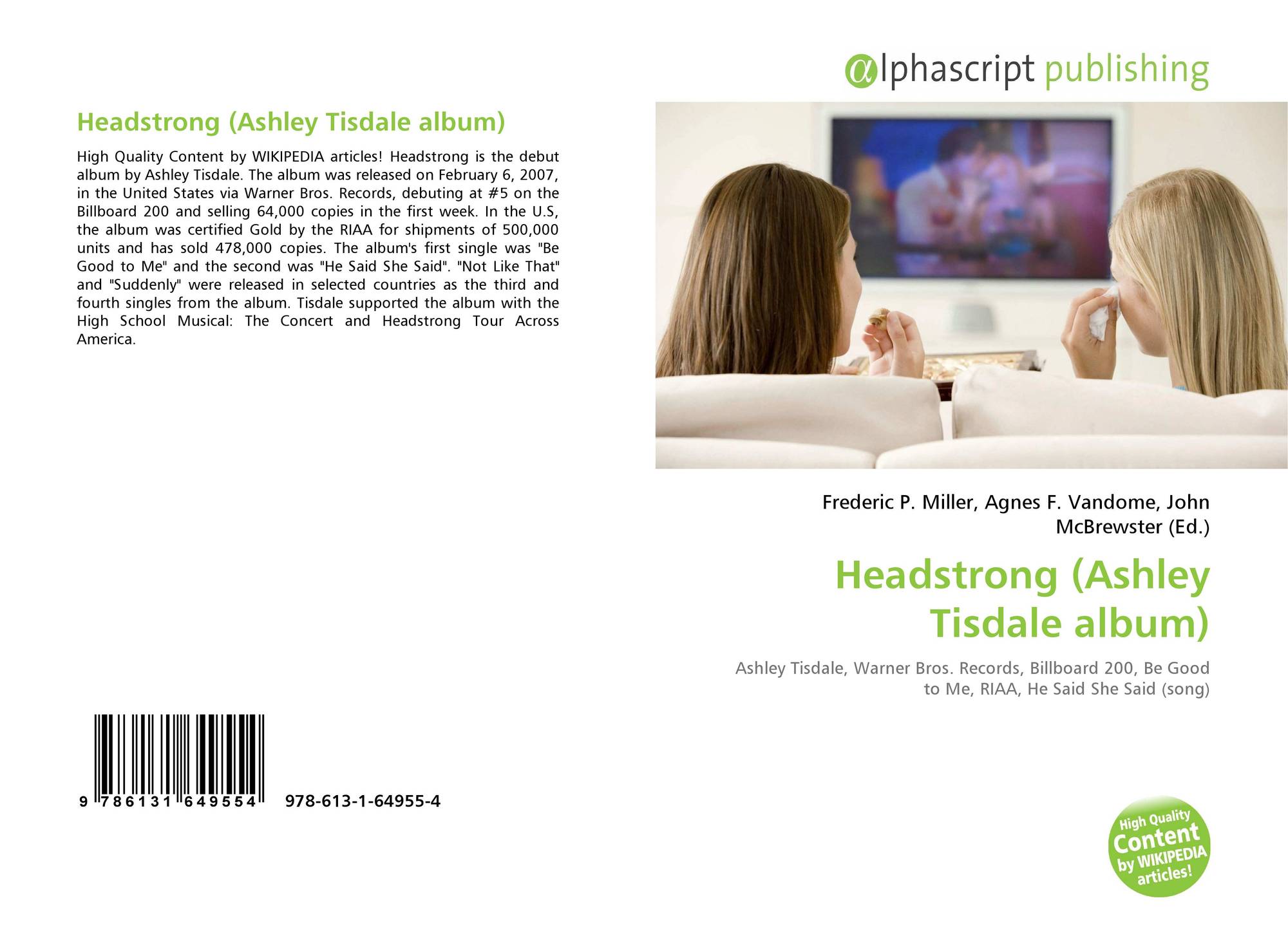 Headstrong Ashley Tisdale Album 978 613 1 64955 4 6131649553