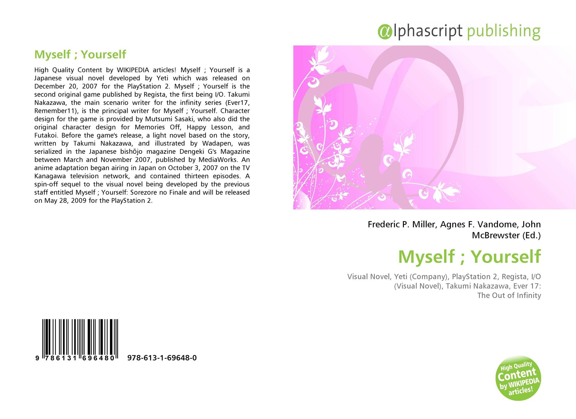 Myself Yourself 978 613 1 69648 0 6131696489 9786131696480