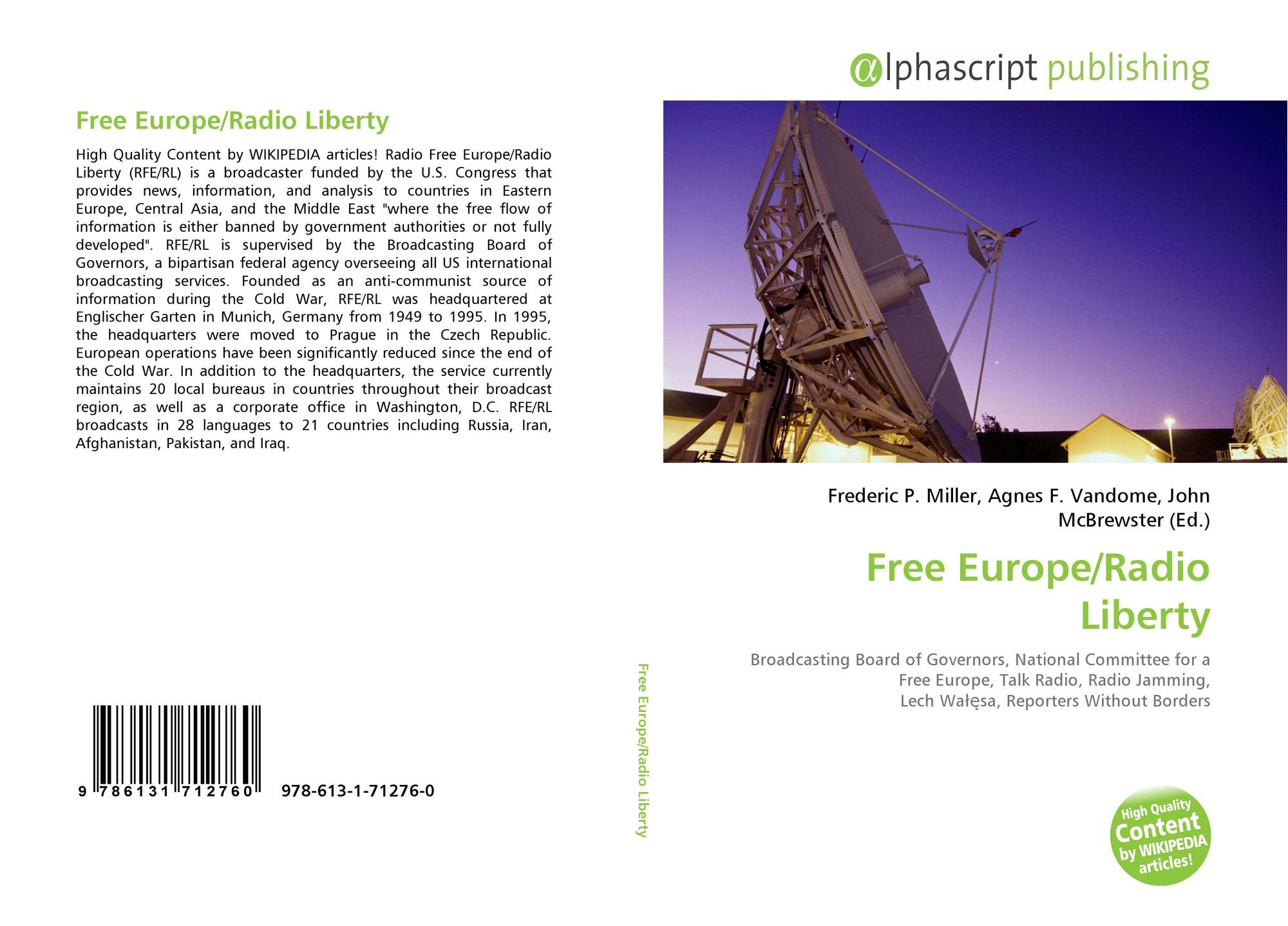 Free Europe/Radio Liberty, 978-613-1-71276-0, 613171276X ,9786131712760