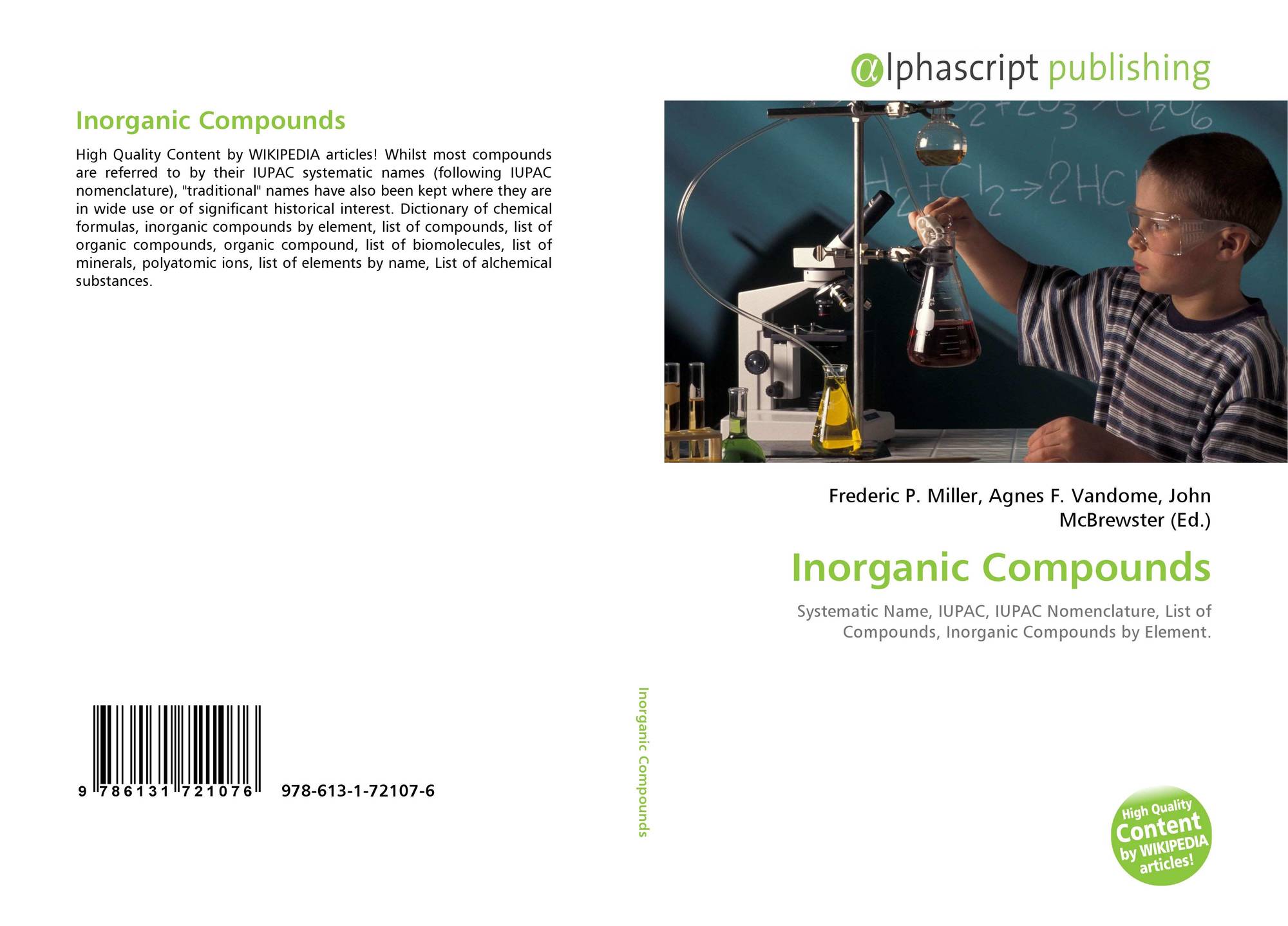 Inorganic Compounds 978 613 1 72107 6 6131721076 9786131721076