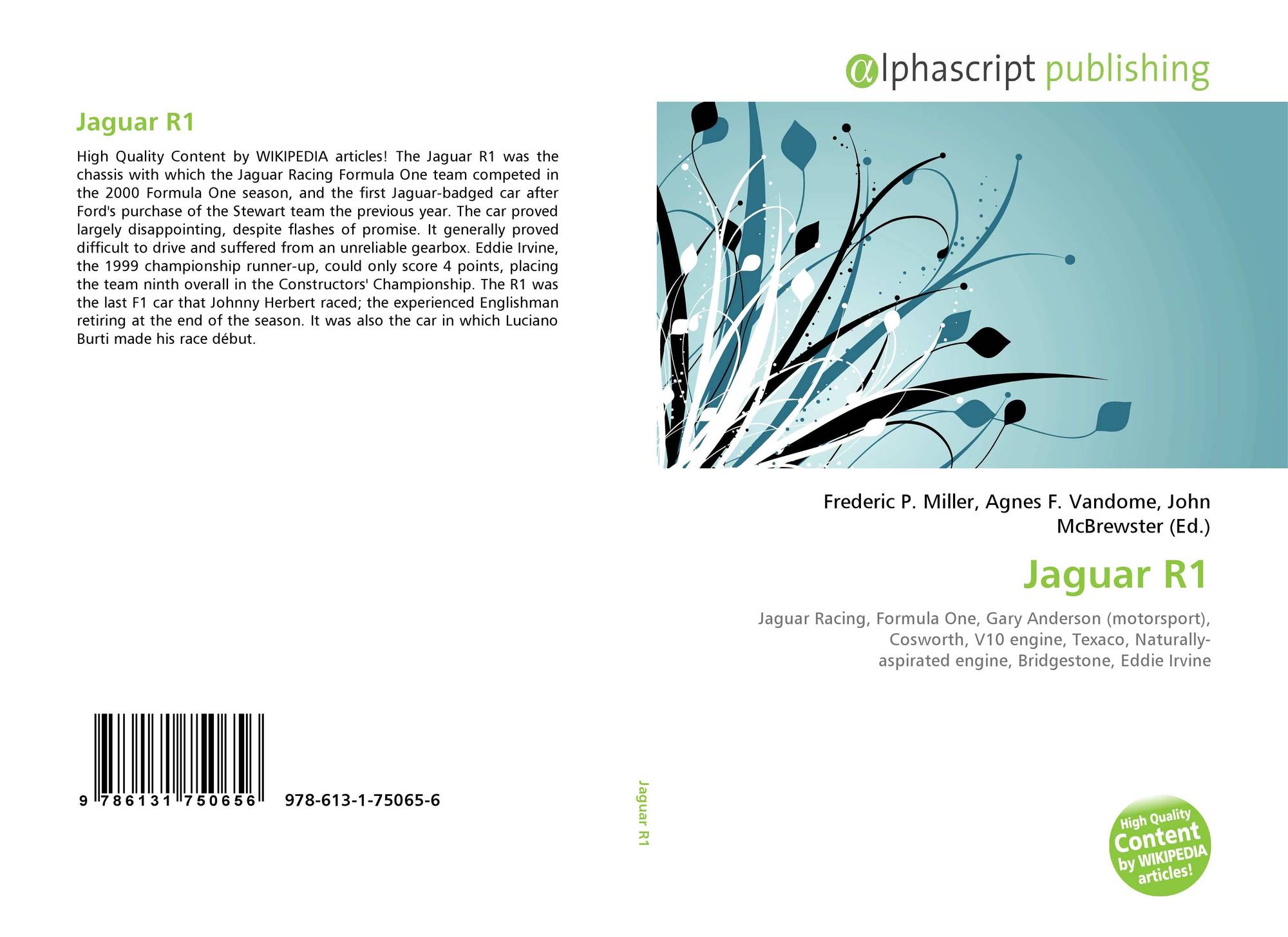 Jaguar R1 978 613 1 75065 6 6131750653 9786131750656<script async src=
