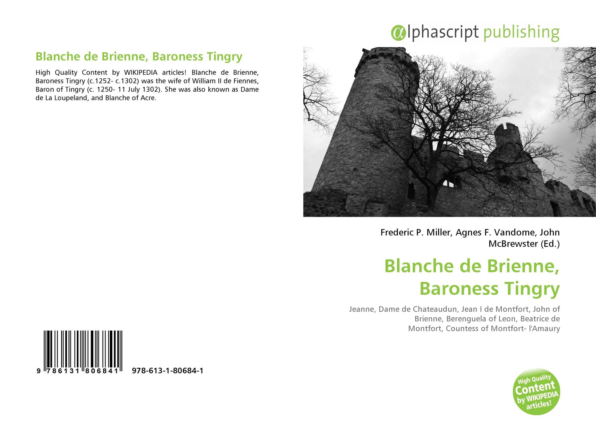 Blanche de Brienne, Baroness Tingry, 9786131806841, 6131806845