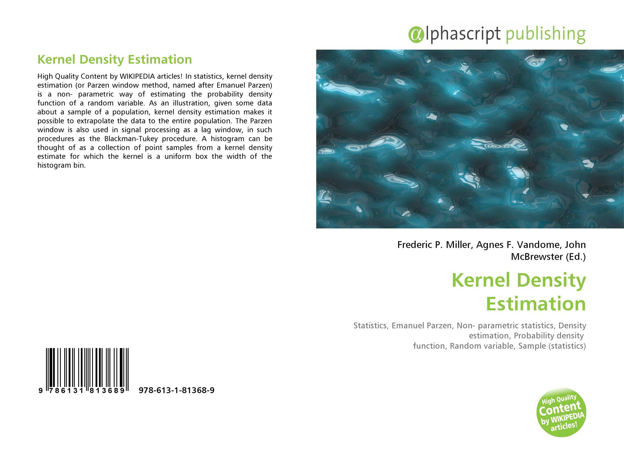 kernel density estimation kernel density estimation