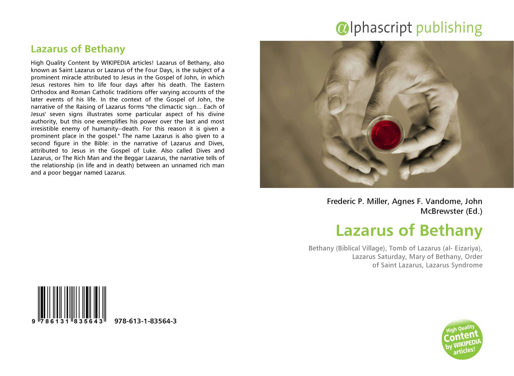 lazarus of bethany How can the answer be improved. lazarus of bethany How can the answer be improved.