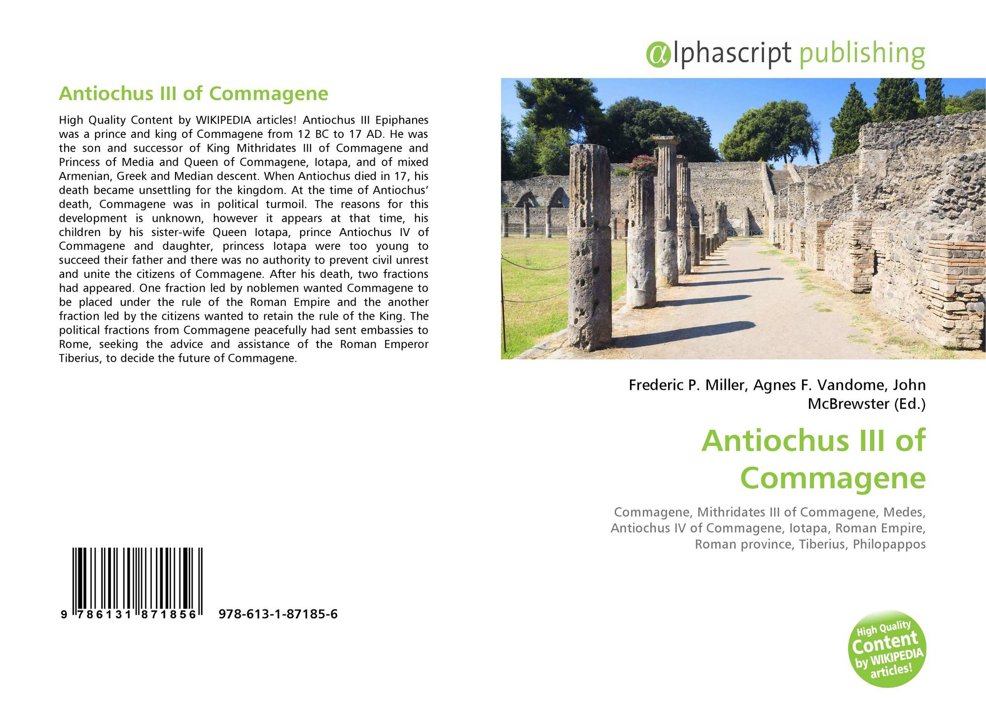 Antiochus III of Commagene, 9786131871856, 613187185X ,9786131871856
