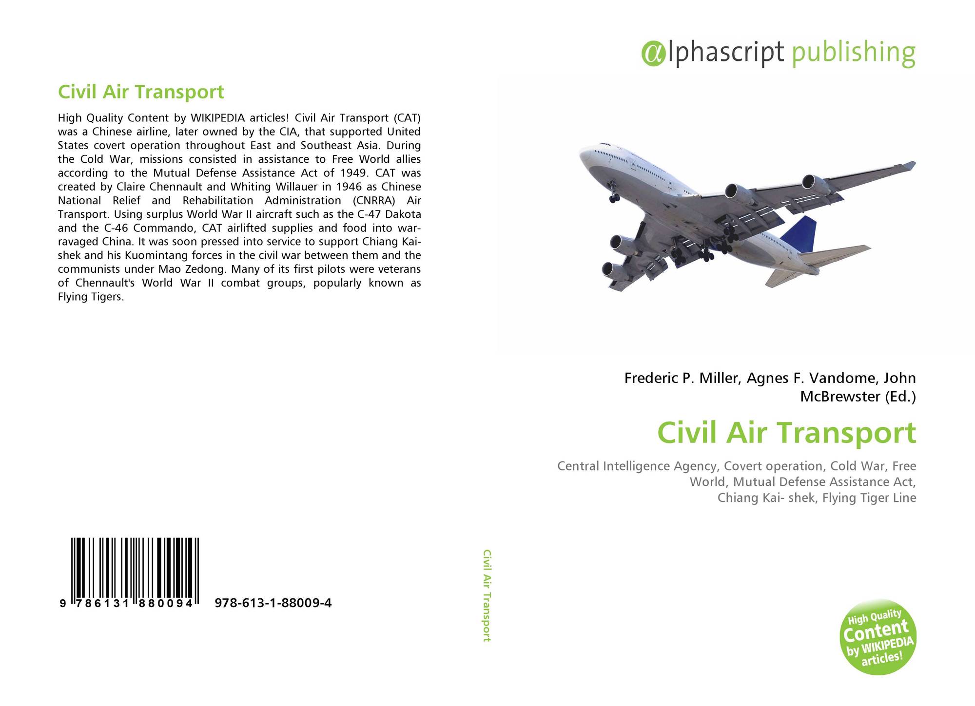 Civil Air Transport, 9786131880094, 6131880093 ,9786131880094