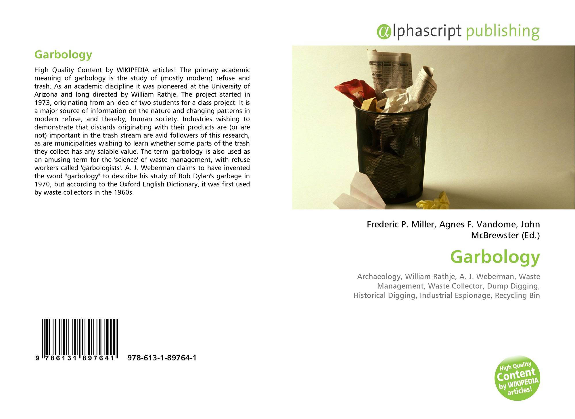 Garbology, 9786131897641, 6131897646 ,9786131897641