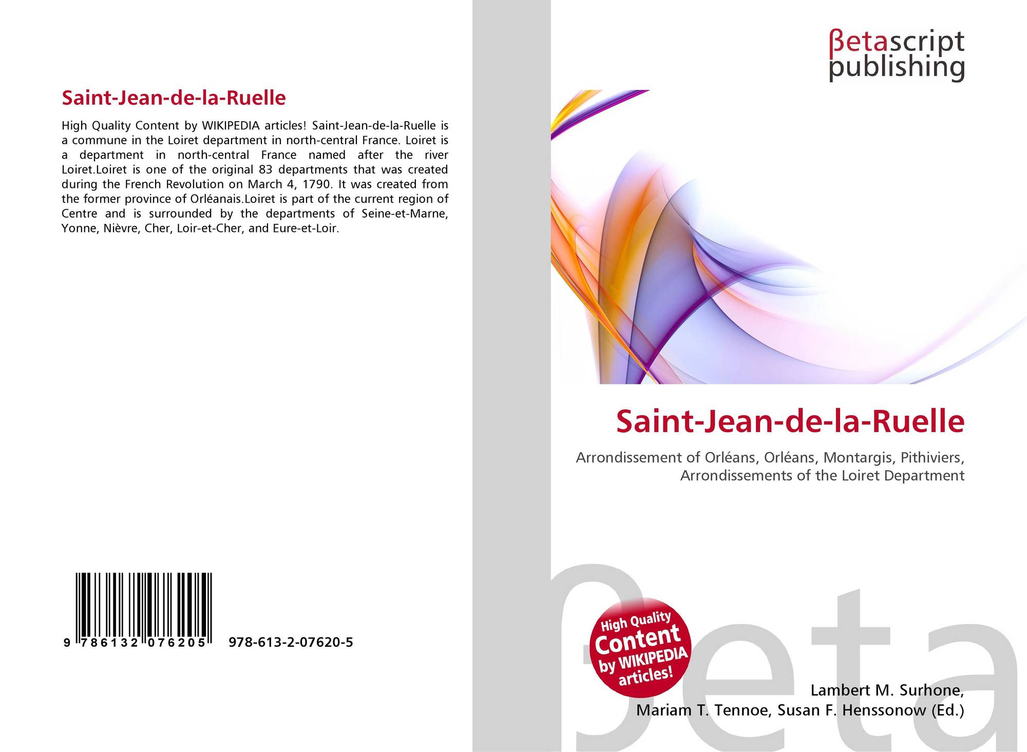 SaintJeandelaRuelle, 9786132076205, 6132076204 ,9786132076205