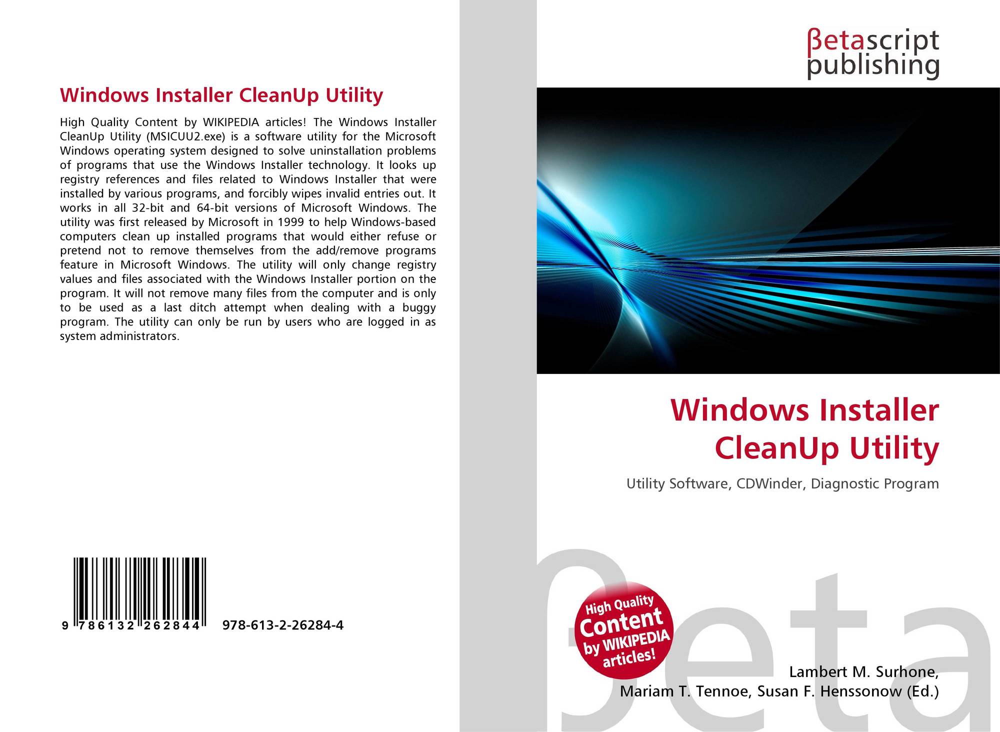 utilidad de limpieza del instalador de Windows wikipedia