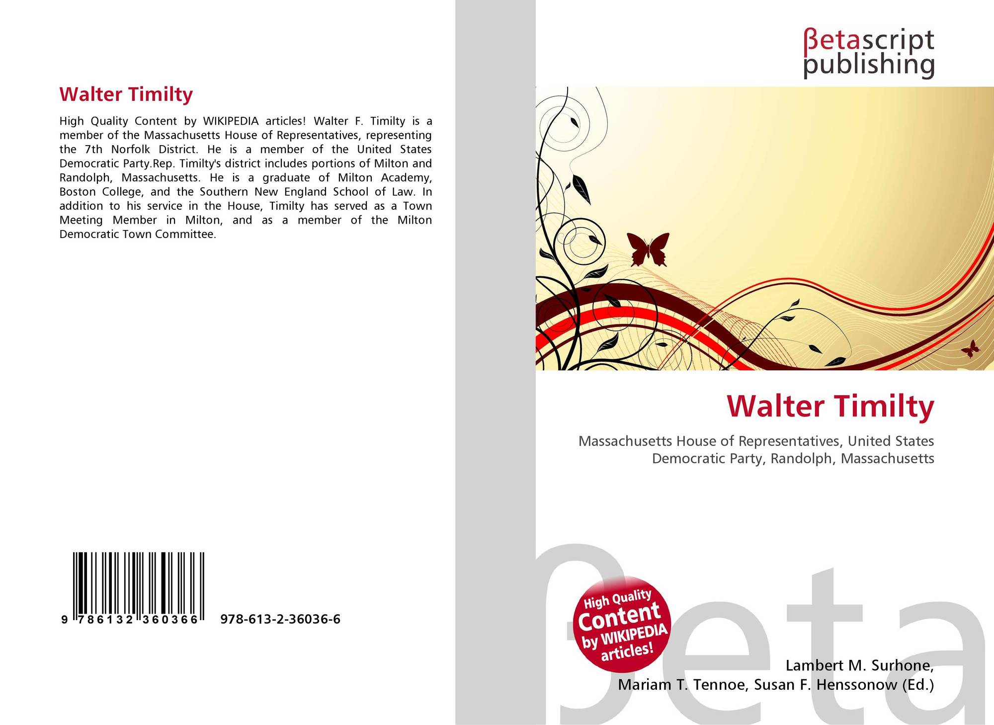 Walter Timilty, 9786132360366, 6132360360 ,9786132360366