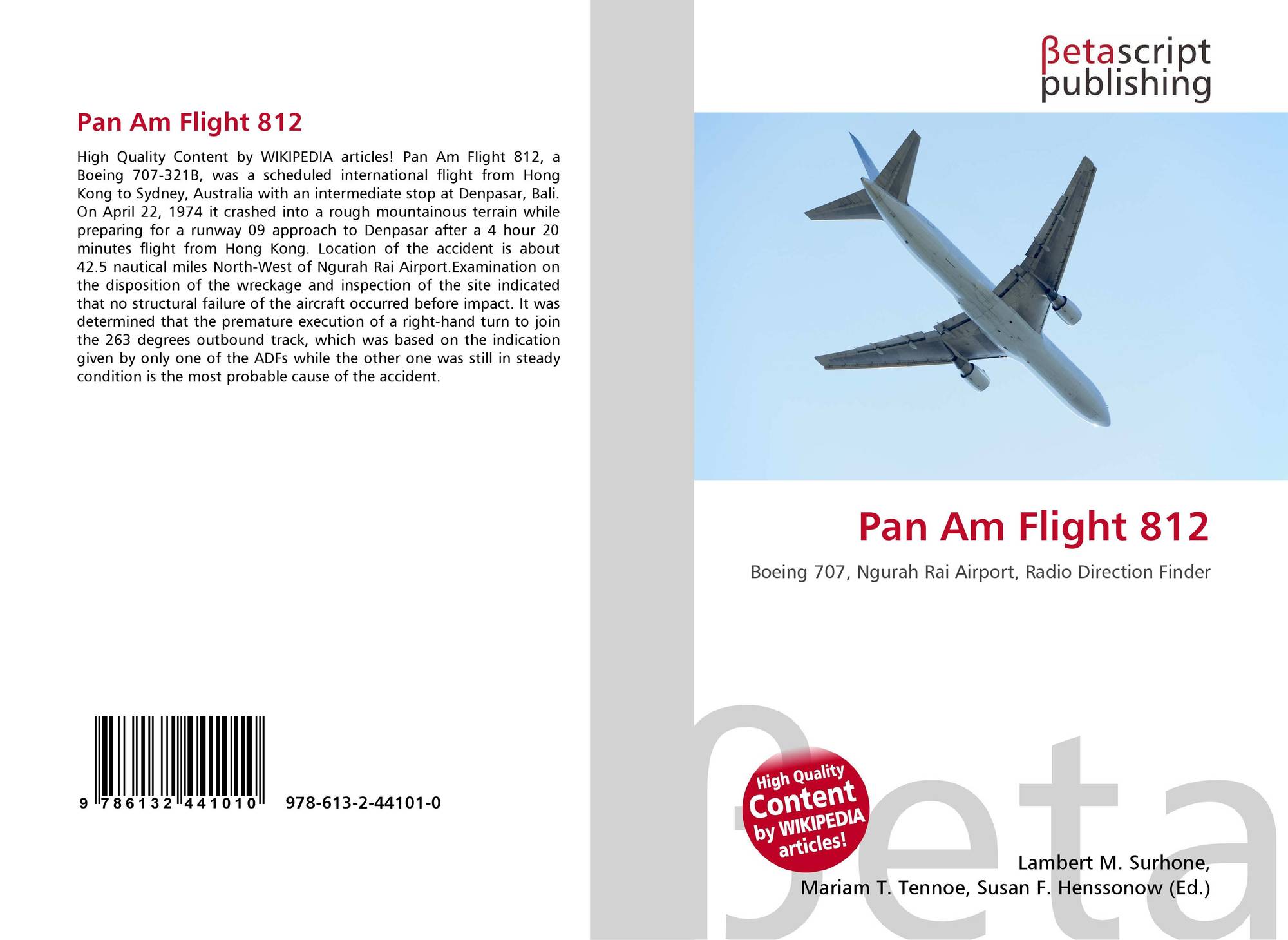 Pan Am Flight 812, 9786132441010, 6132441018 ,9786132441010