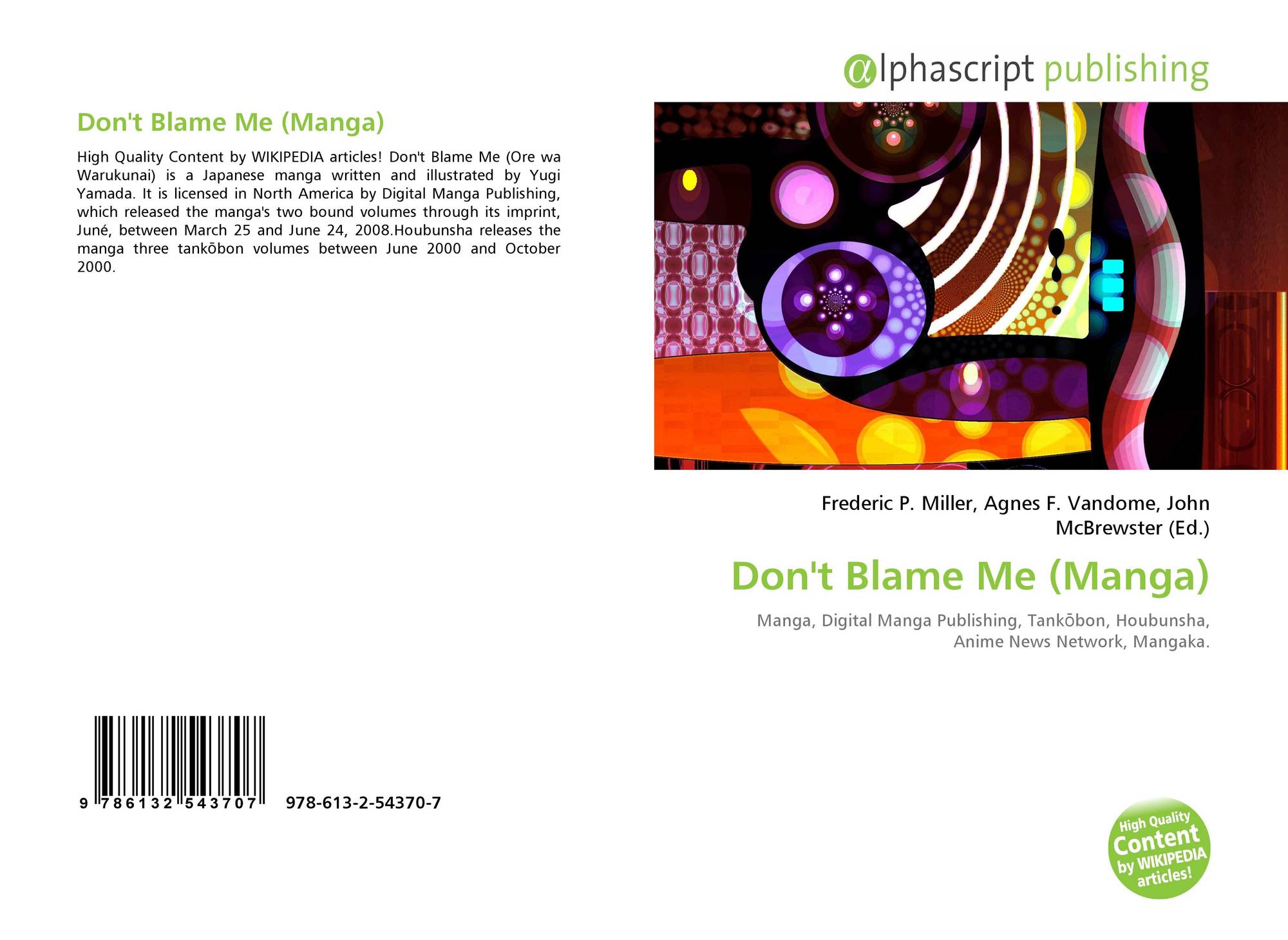 Don T Blame Me Manga 978 613 2 7