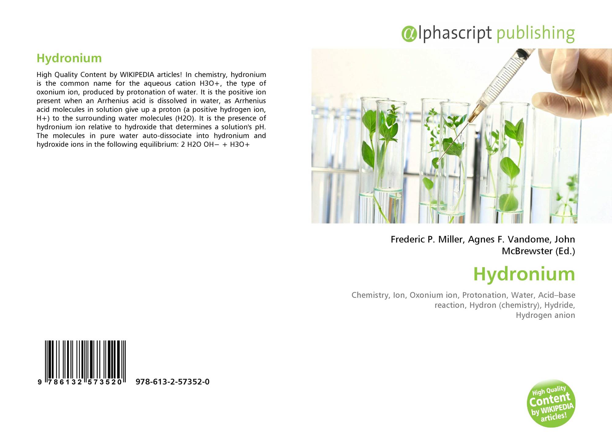 Hydronium, 978-613-2-57352-0, 6132573526 ,9786132573520