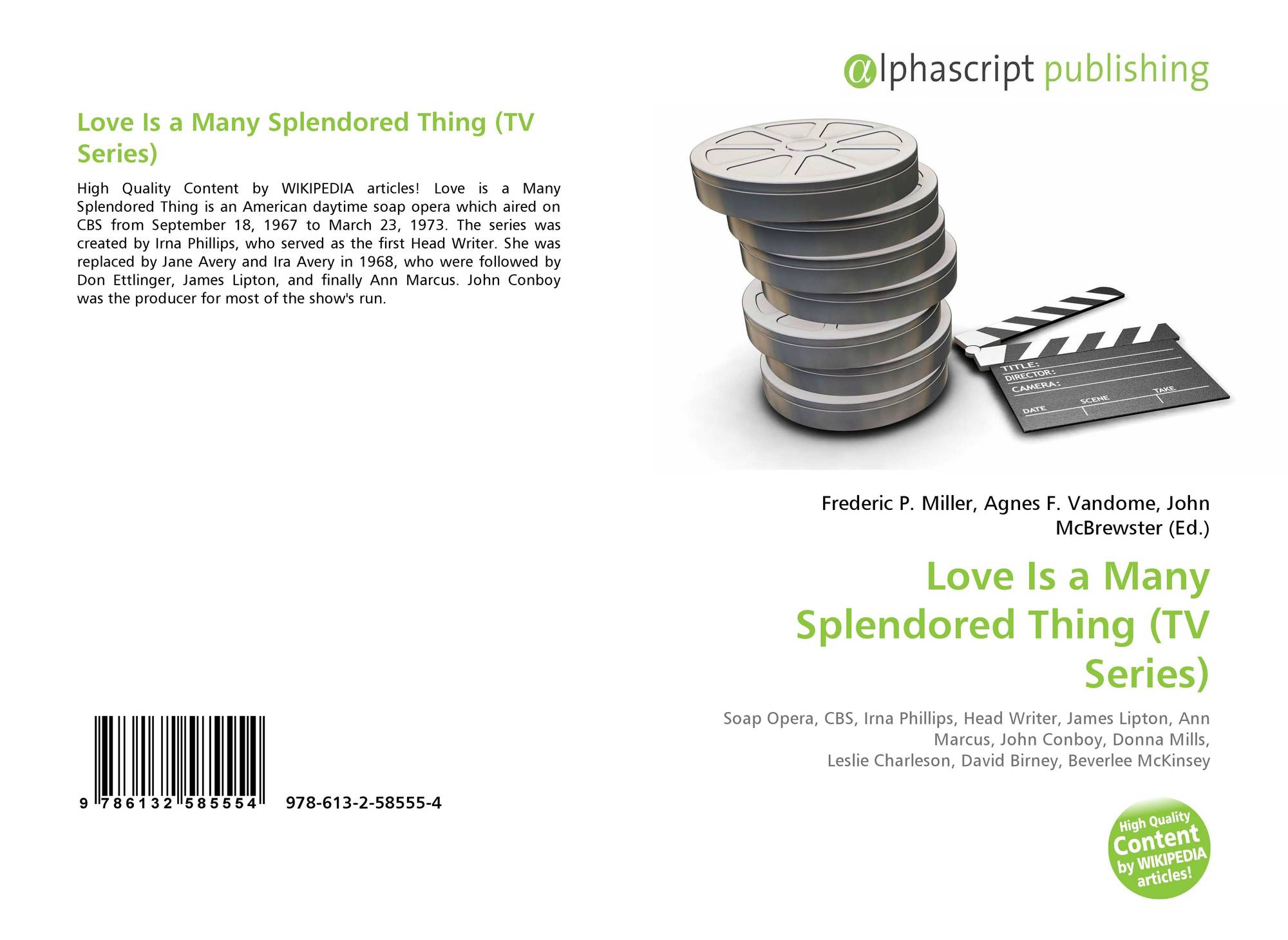 Love Is A Many Splendored Thing Tv Series 978 613 2 4