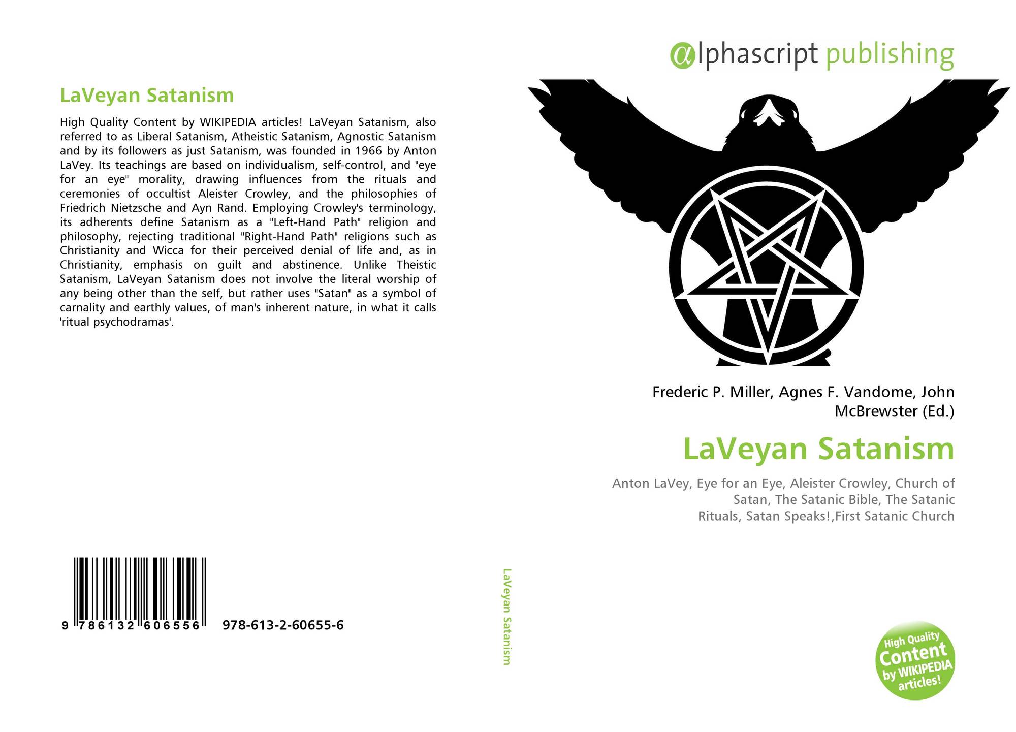 LaVeyan Satanism, 978-613-2-60655-6, 6132606556 ,9786132606556