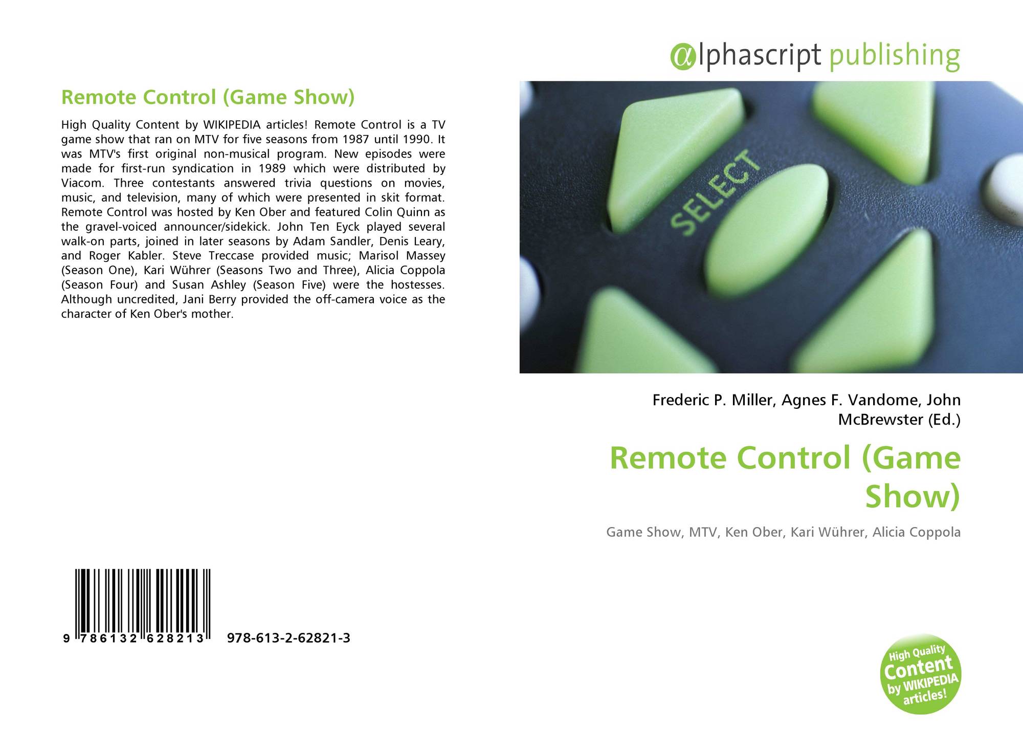 Remote Control (Game Show), 9786132628213, 6132628215 ,9786132628213