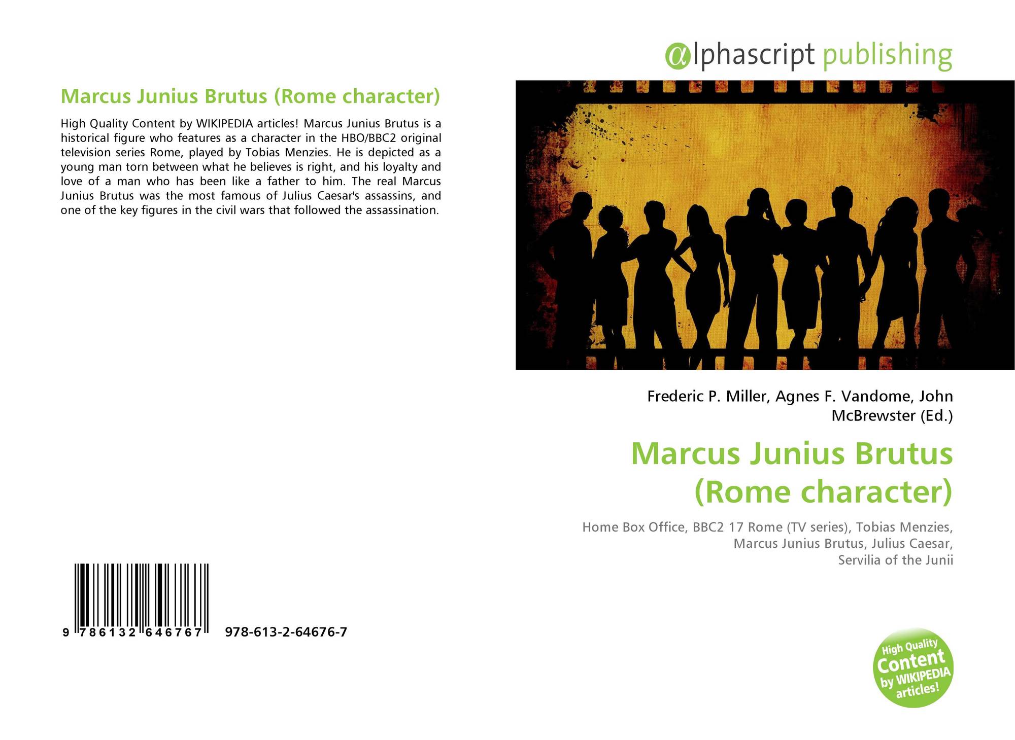 Marcus Junius Brutus Rome Character 978 613 2 64676 7