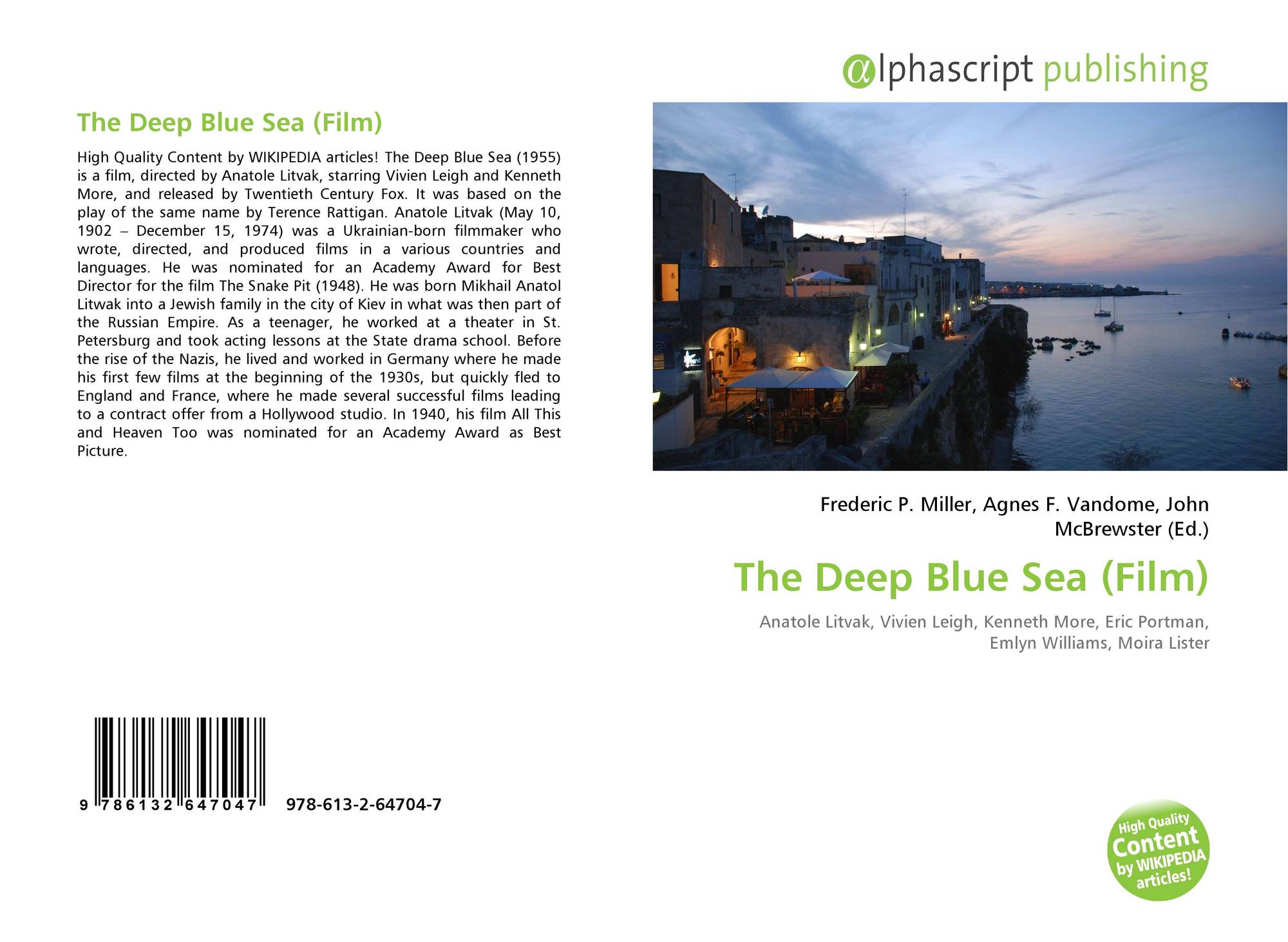 The Deep Blue Sea (Film), 9786132647047, 613264704X ,9786132647047