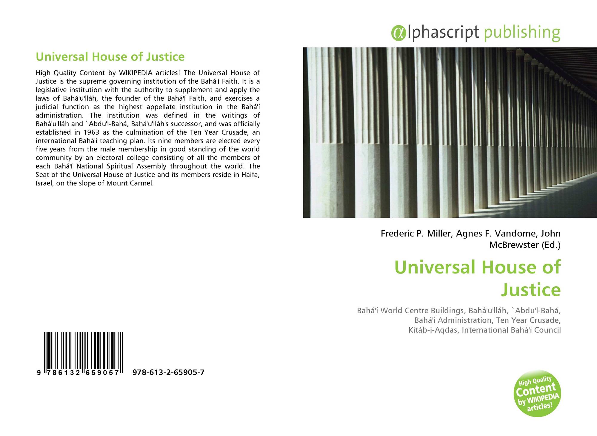 Universal House Of Justice 978 613 2 7