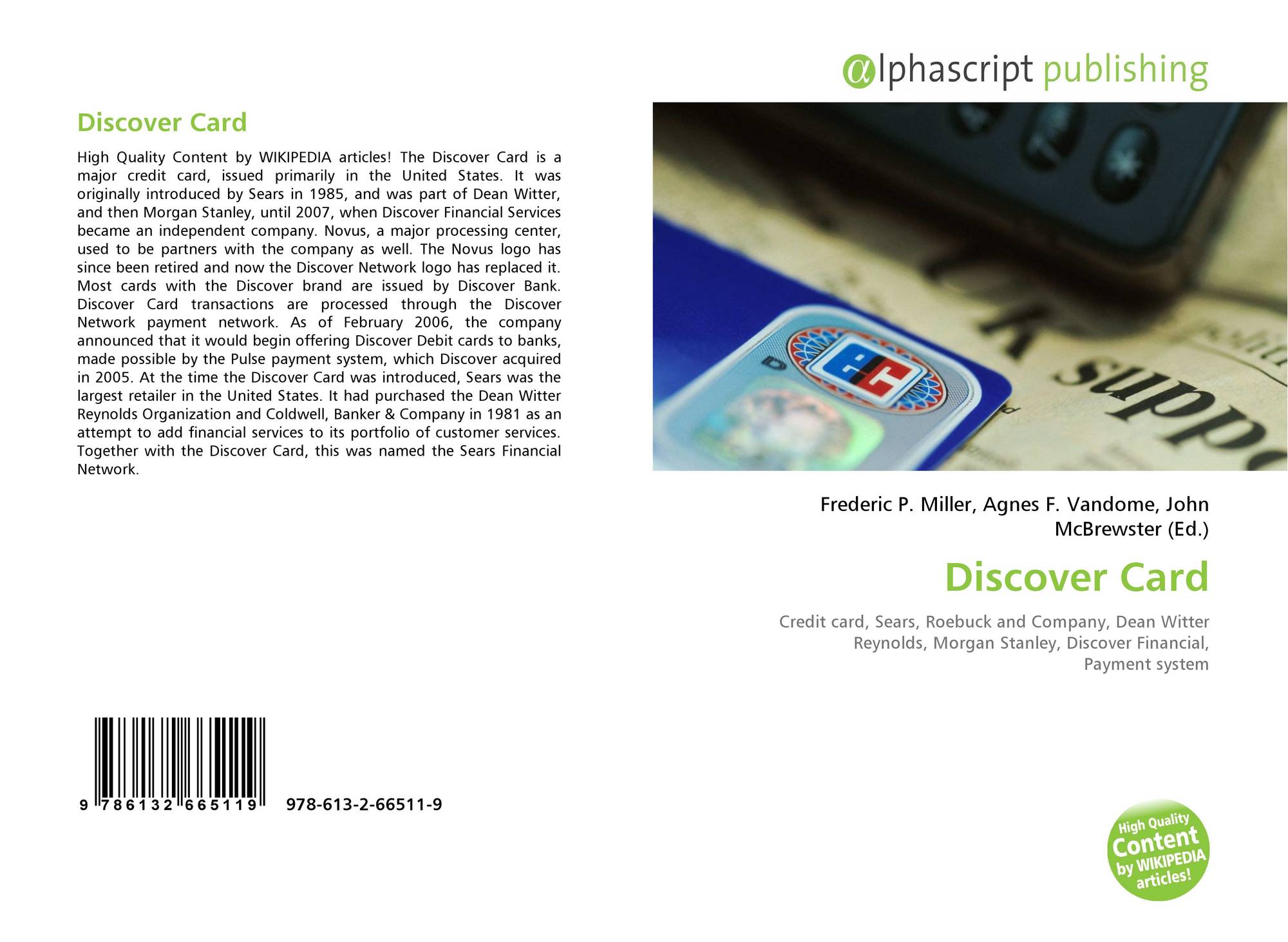 discover card 9786132665119 6132665110 9786132665119