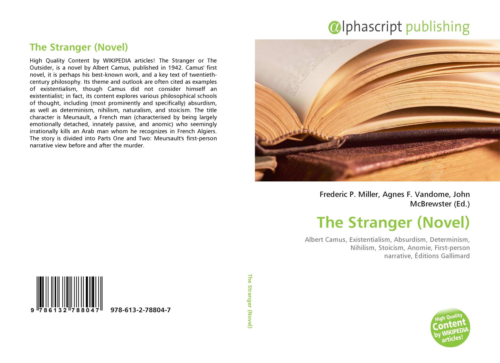 The Stranger Novel 978 613 2 78804 7 6132788042 9786132788047