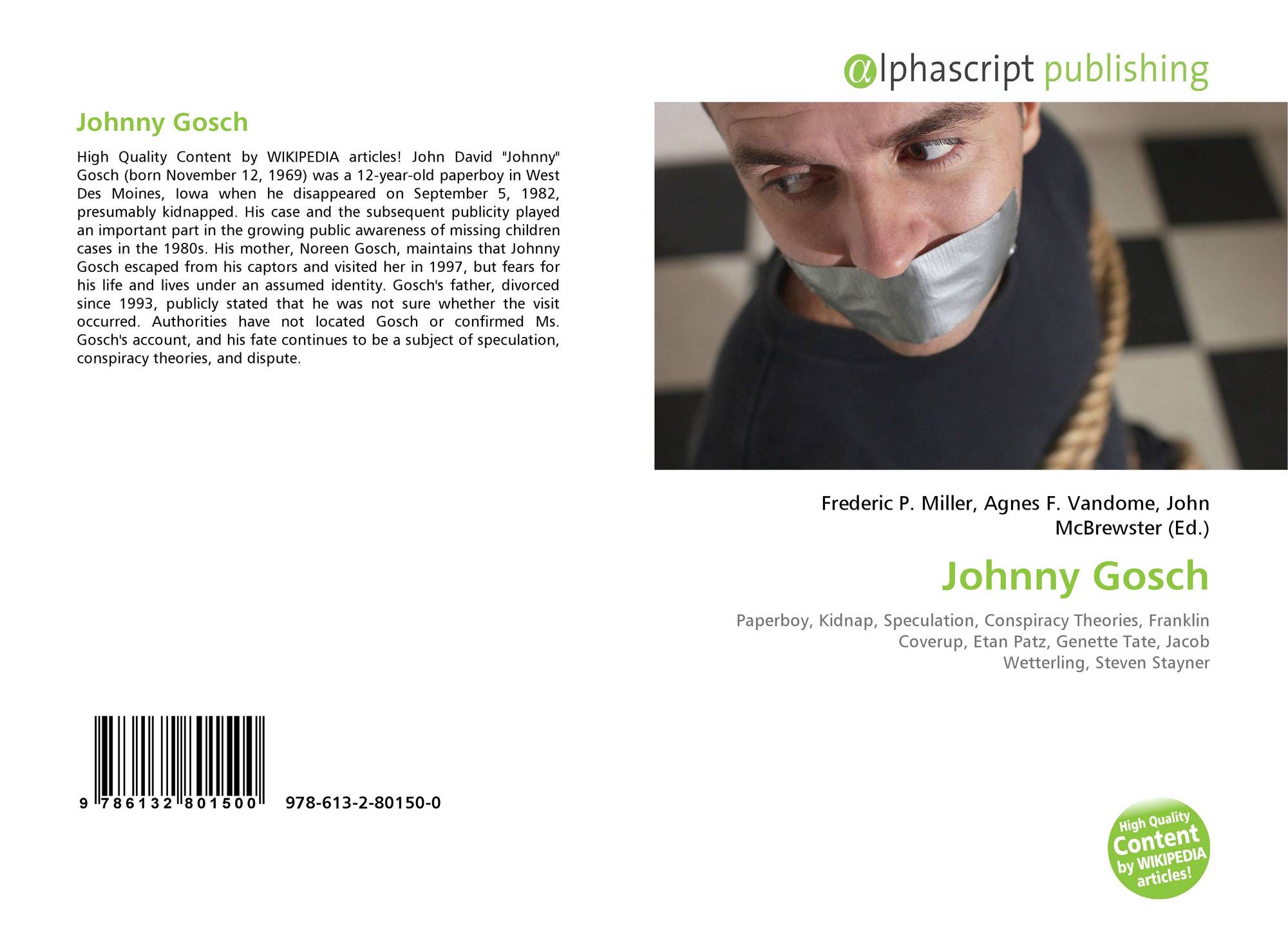Johnny Gosch 978 613 2 0