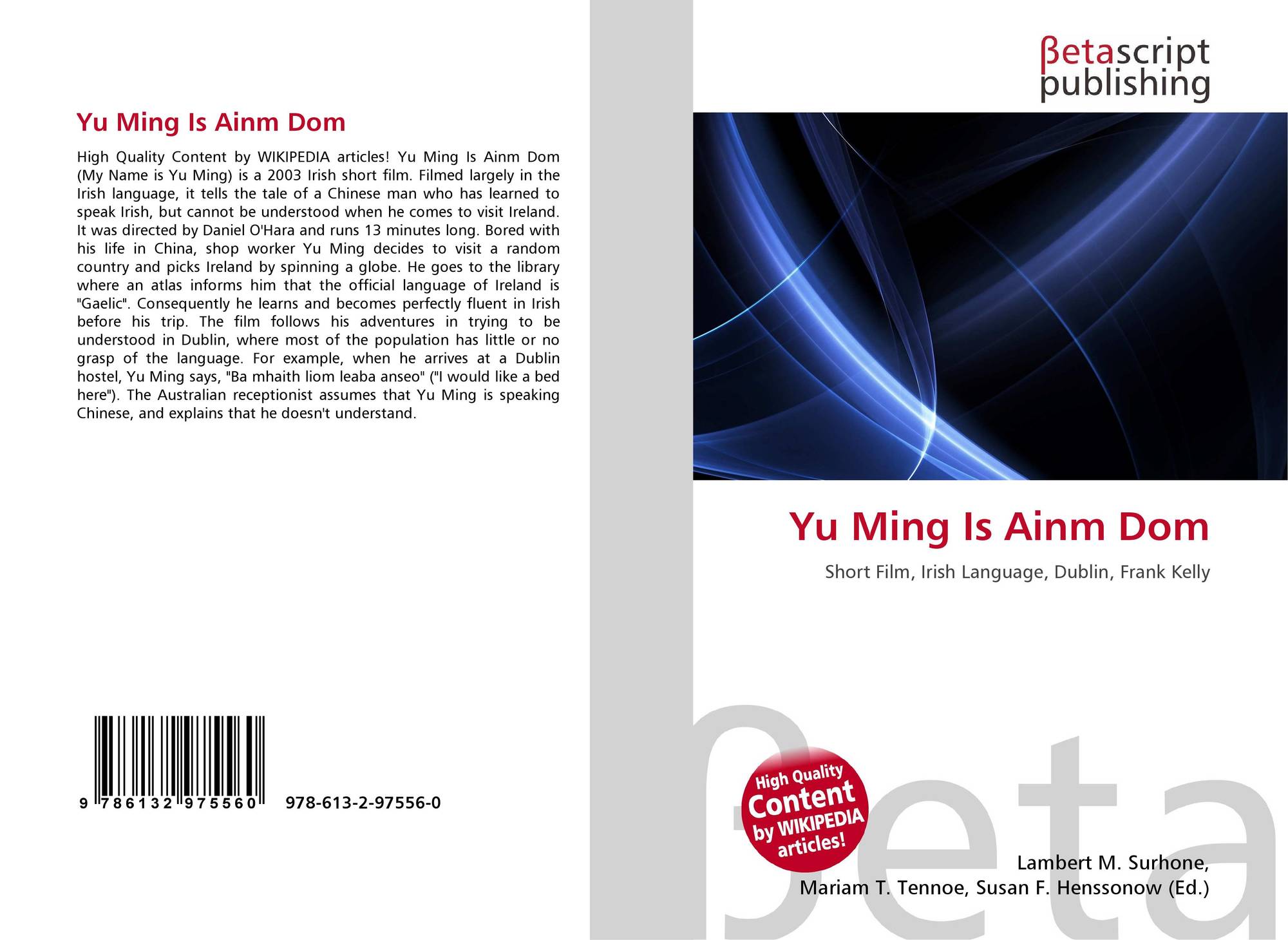 Yu Ming Is Ainm Dom 978 613 2 0 x