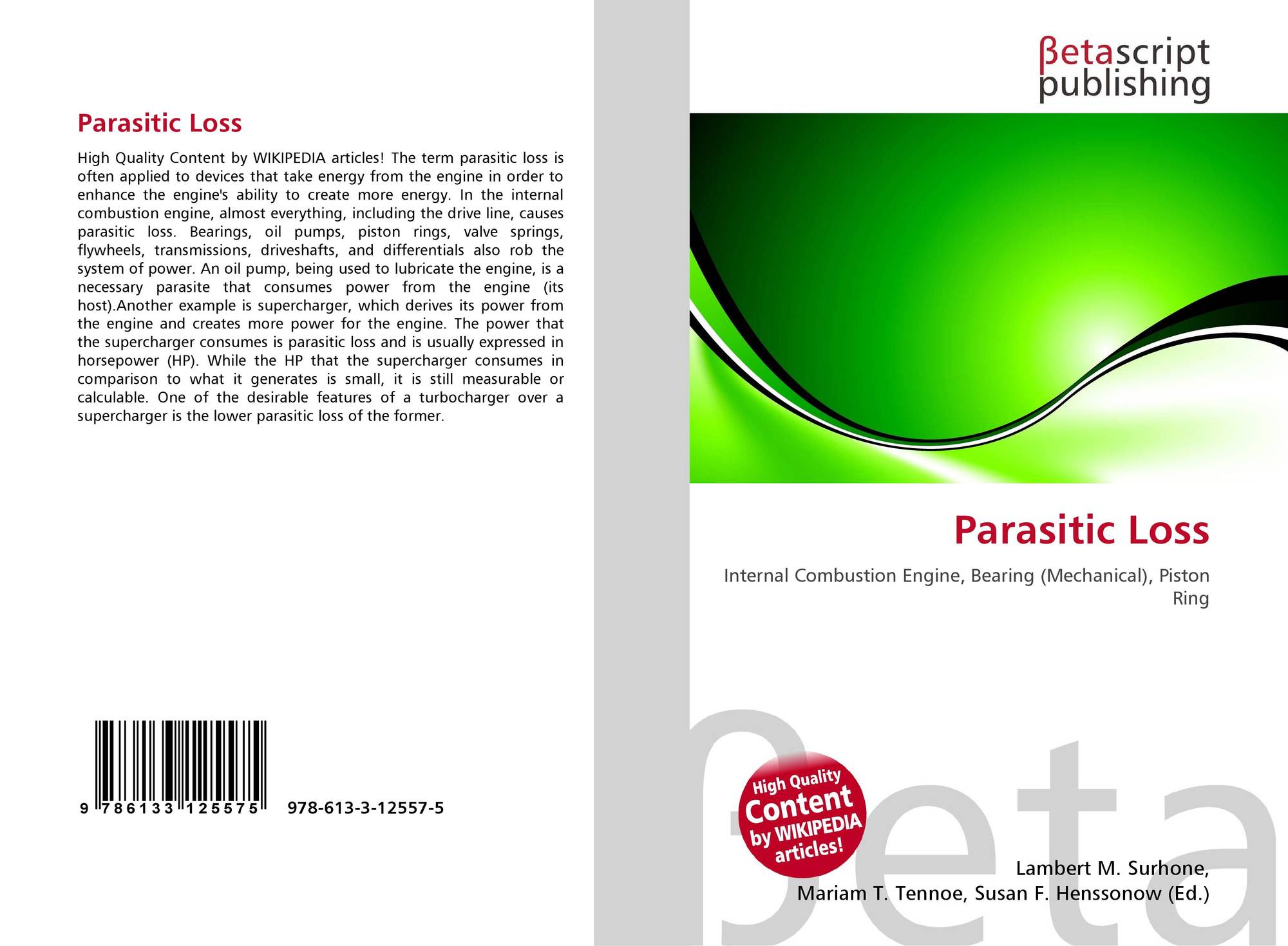 Parasitic Loss, 9786133125575, 6133125578 ,9786133125575