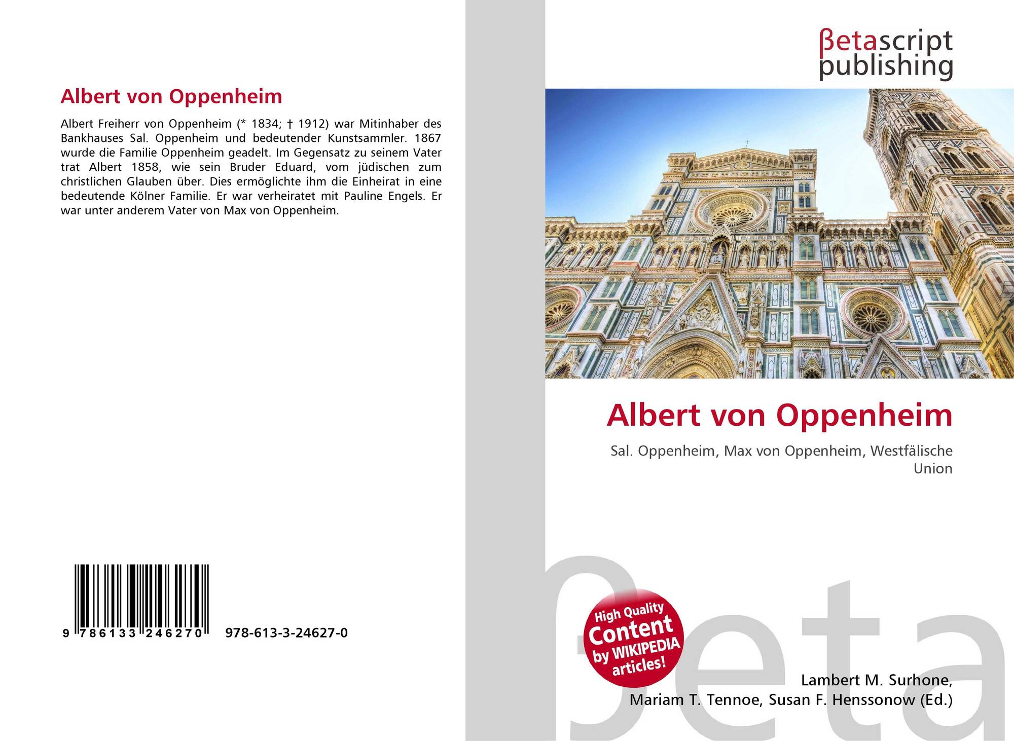 Albert Von Oppenheim 978 613 3 0