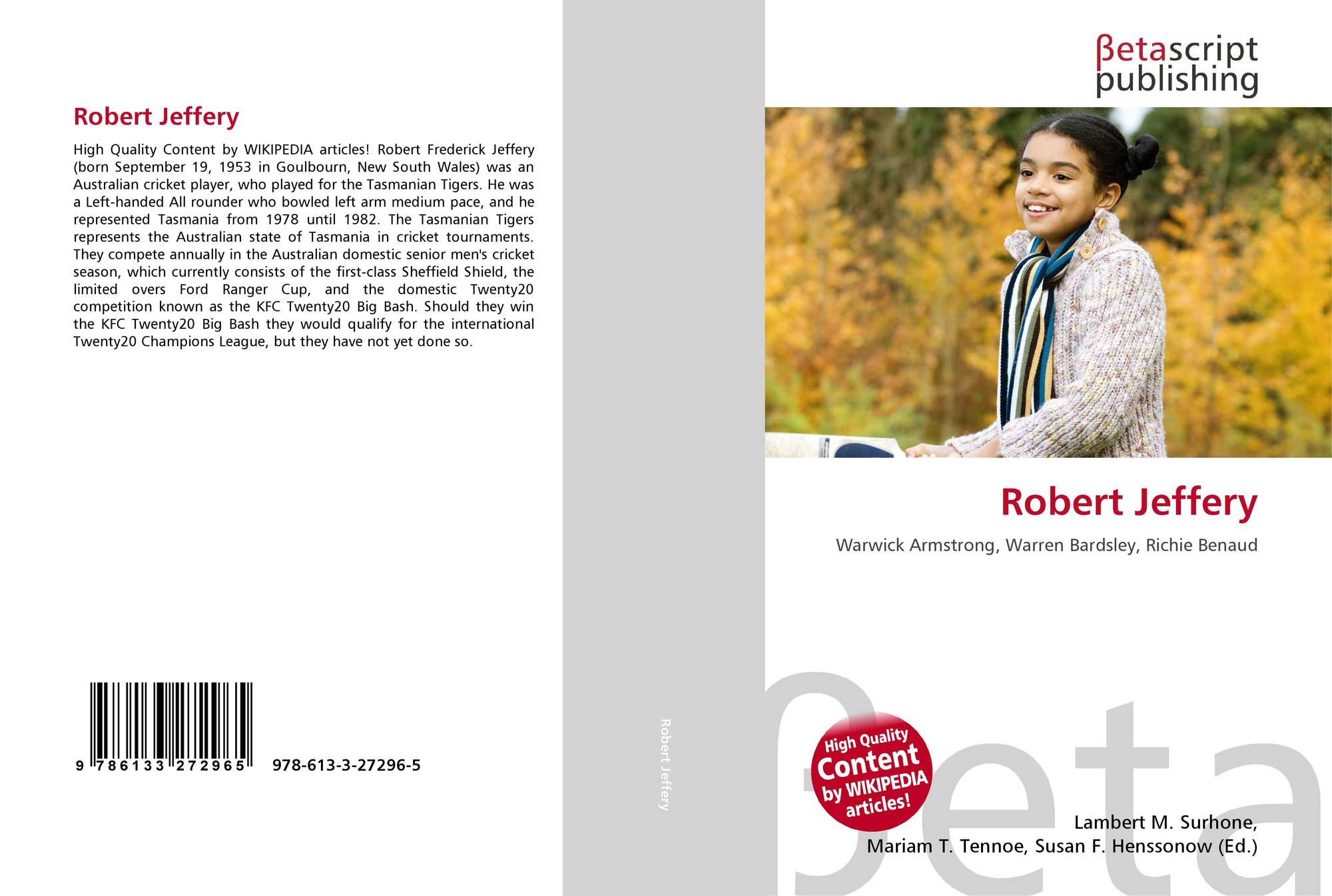 Robert Jeffery, 9786133272965, 6133272961 ,9786133272965