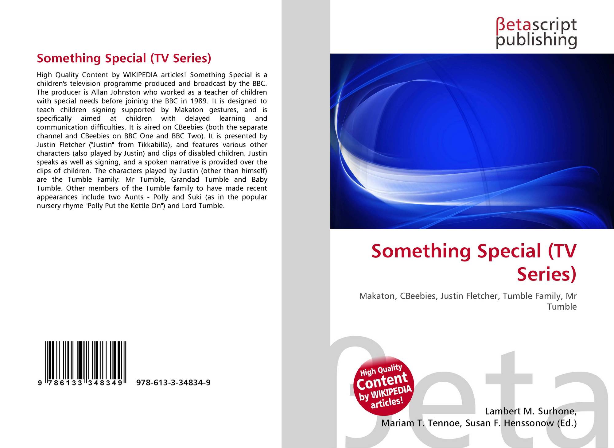 Something Special Tv Series 978 613 3 344 9