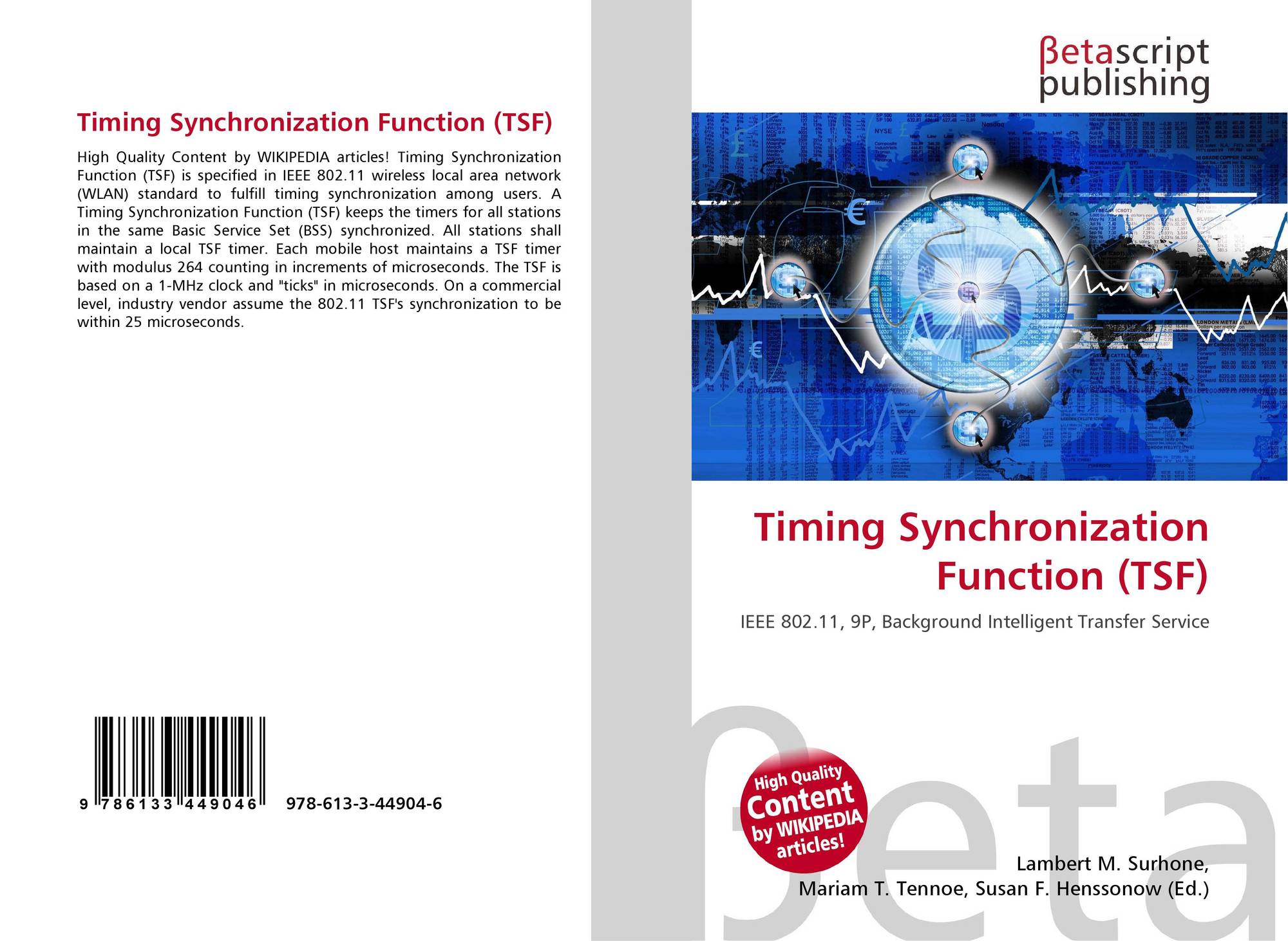 Timing Synchronization Function (TSF), 9786133449046, 6133449047