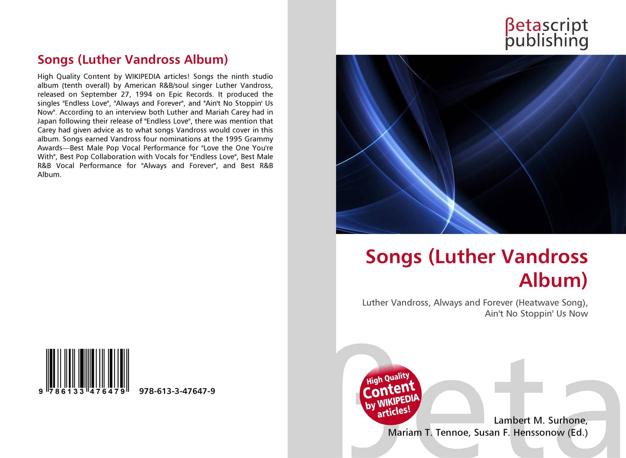luther vandross songs album