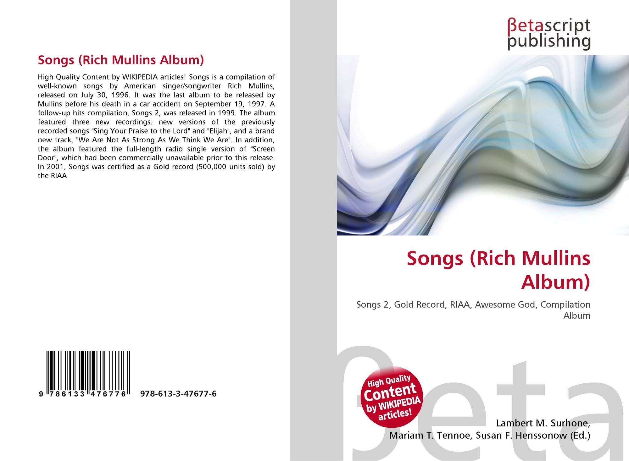 Songs Rich Mullins Album 978 613 3 47677 6 613347677x