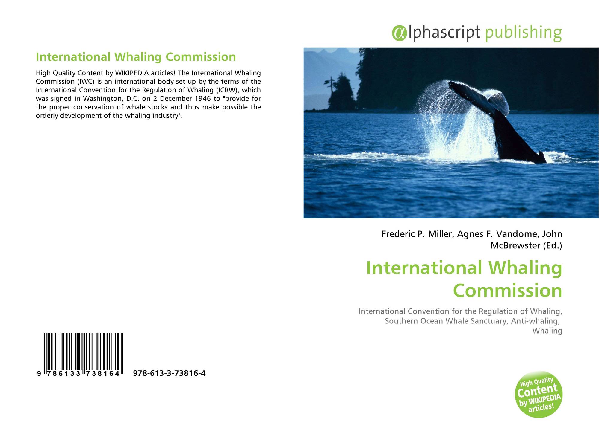 The international convention for the regulation of whaling new arrivals